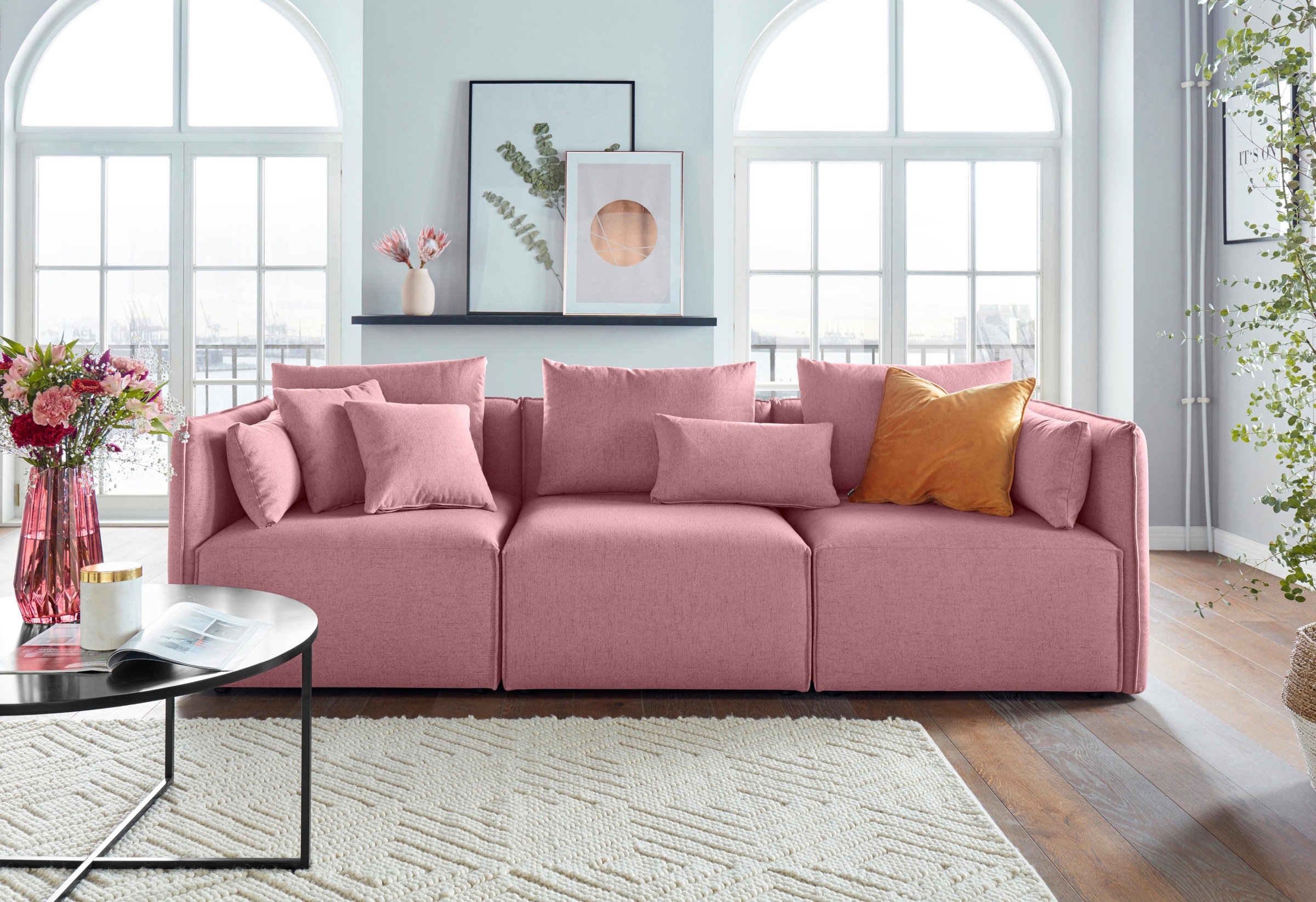 OTTO home 3-Sitzer "Nöre" 3 Teile, in vielen Bezugsqualitäten und Farben s. günstig online kaufen