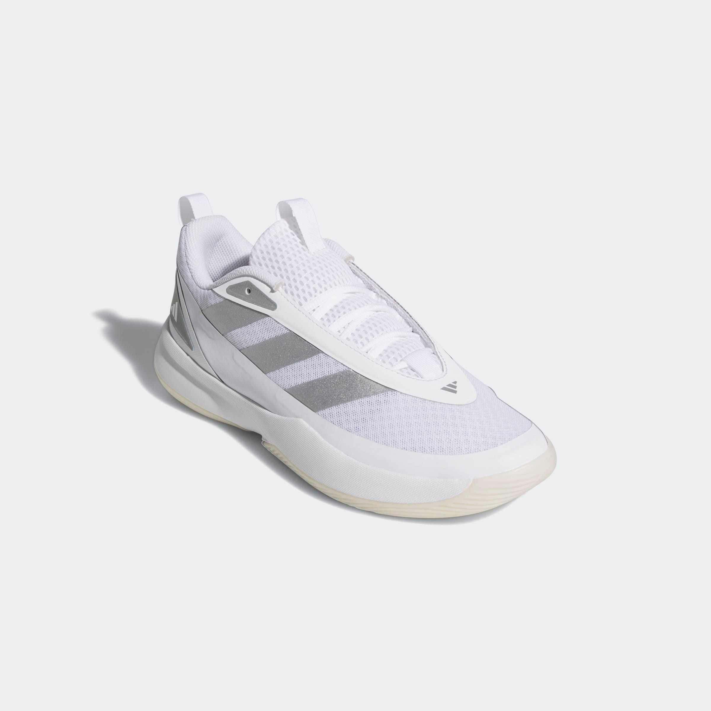 Basketballschuh ADIDAS SPORTSWEAR "SUBZONE", Damen, Gr. 46, cloud weiß, silber metallic, ftwr weiß, Synthetik, Textil, Schuhe