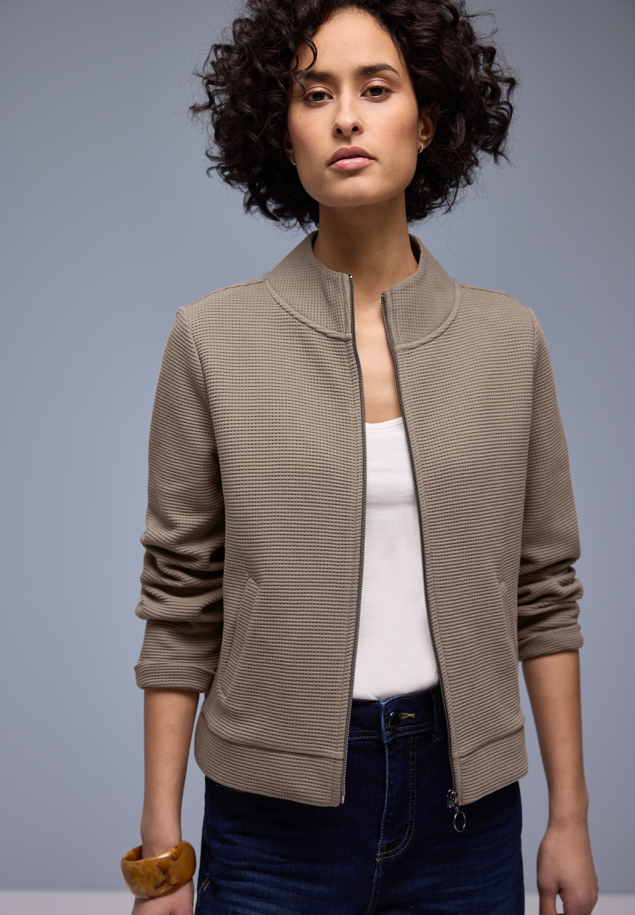 STREET ONE Sweatjacke mit Taschen günstig online kaufen