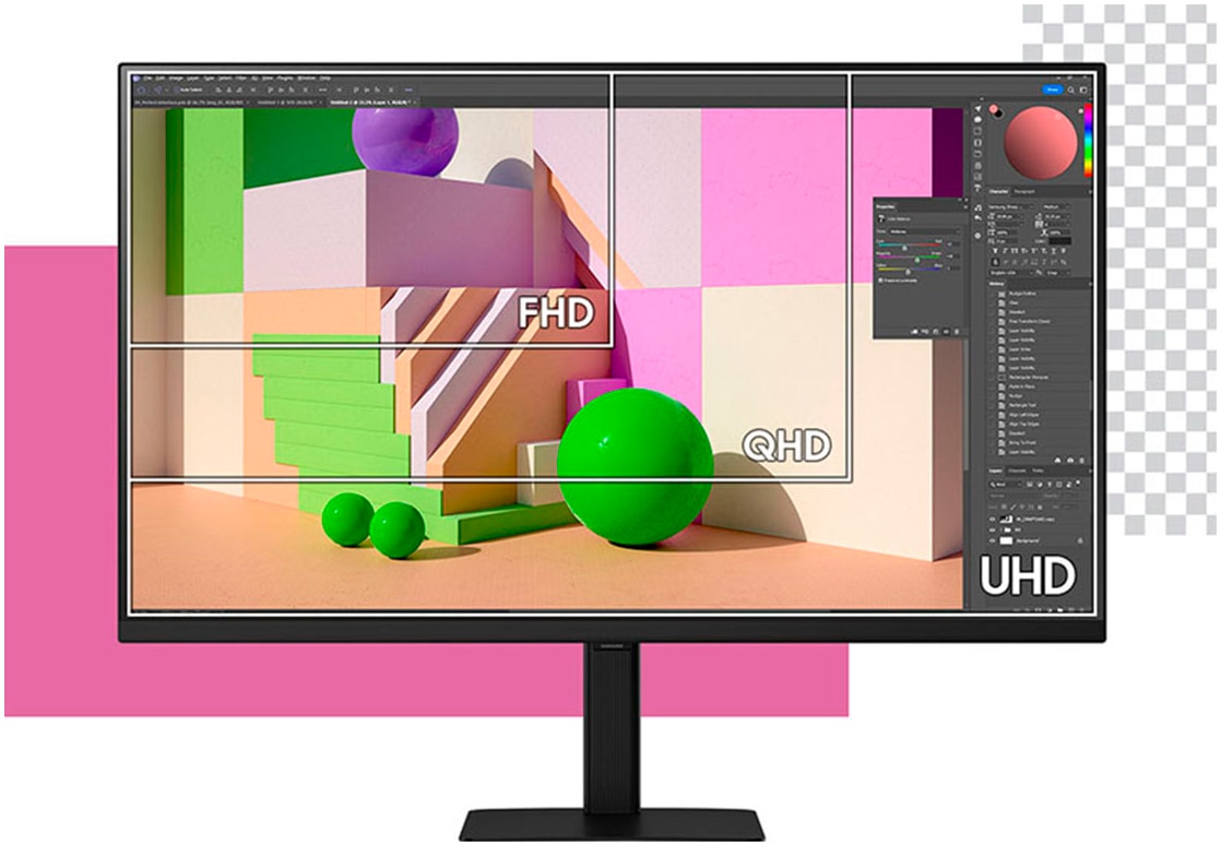 Samsung LED-Monitor »S32D700EAU«, 80 cm/32 Zoll, 3840 x 2160 px, 4K Ultra HD, 5 ms Reaktionszeit, 60 Hz