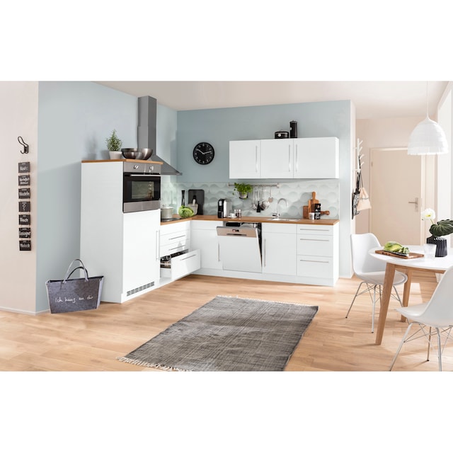 HELD MÖBEL Winkelküche »Samos«, mit E-Geräten, Stellbreite 200/270 cm  kaufen | BAUR