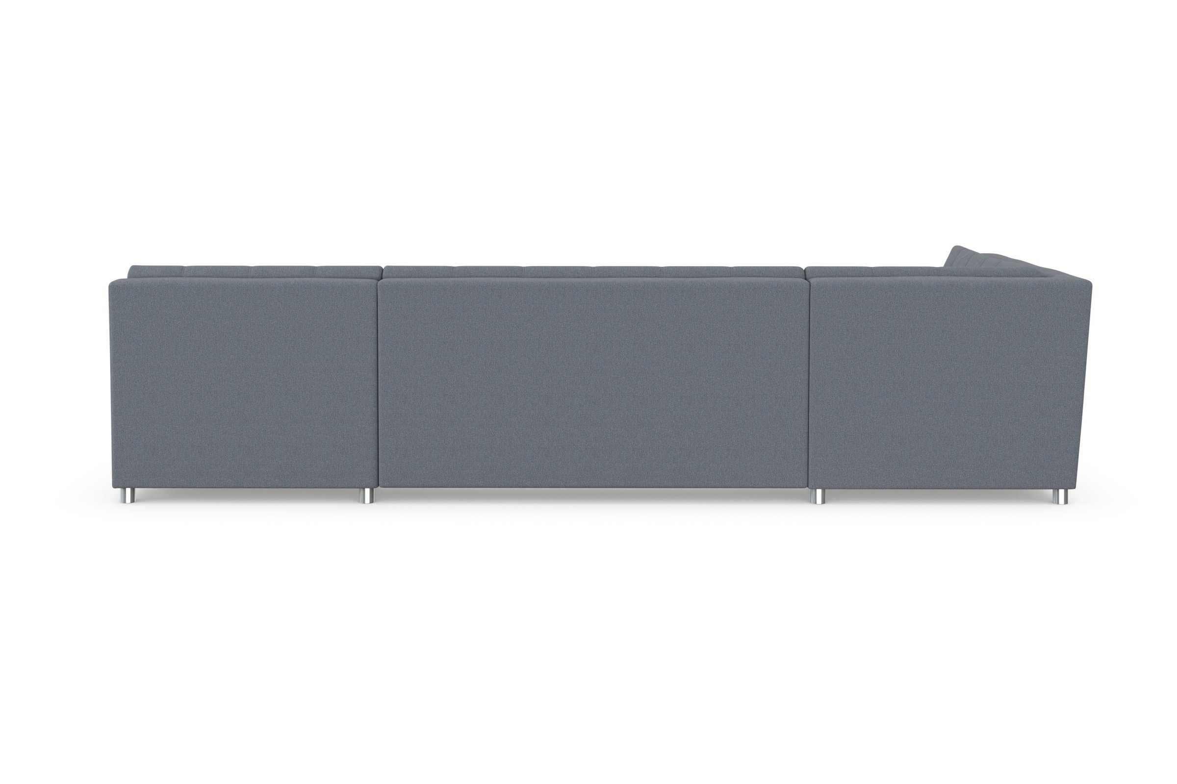 DOMO collection Wohnlandschaft »Treviso incl. Zierkissen, moderne Steppung, XXL: B/T/H: 364/201/83 cm«, wahlweise mit Bettfunktion, in vielen Bezugsarten auch in Cord U-Form
