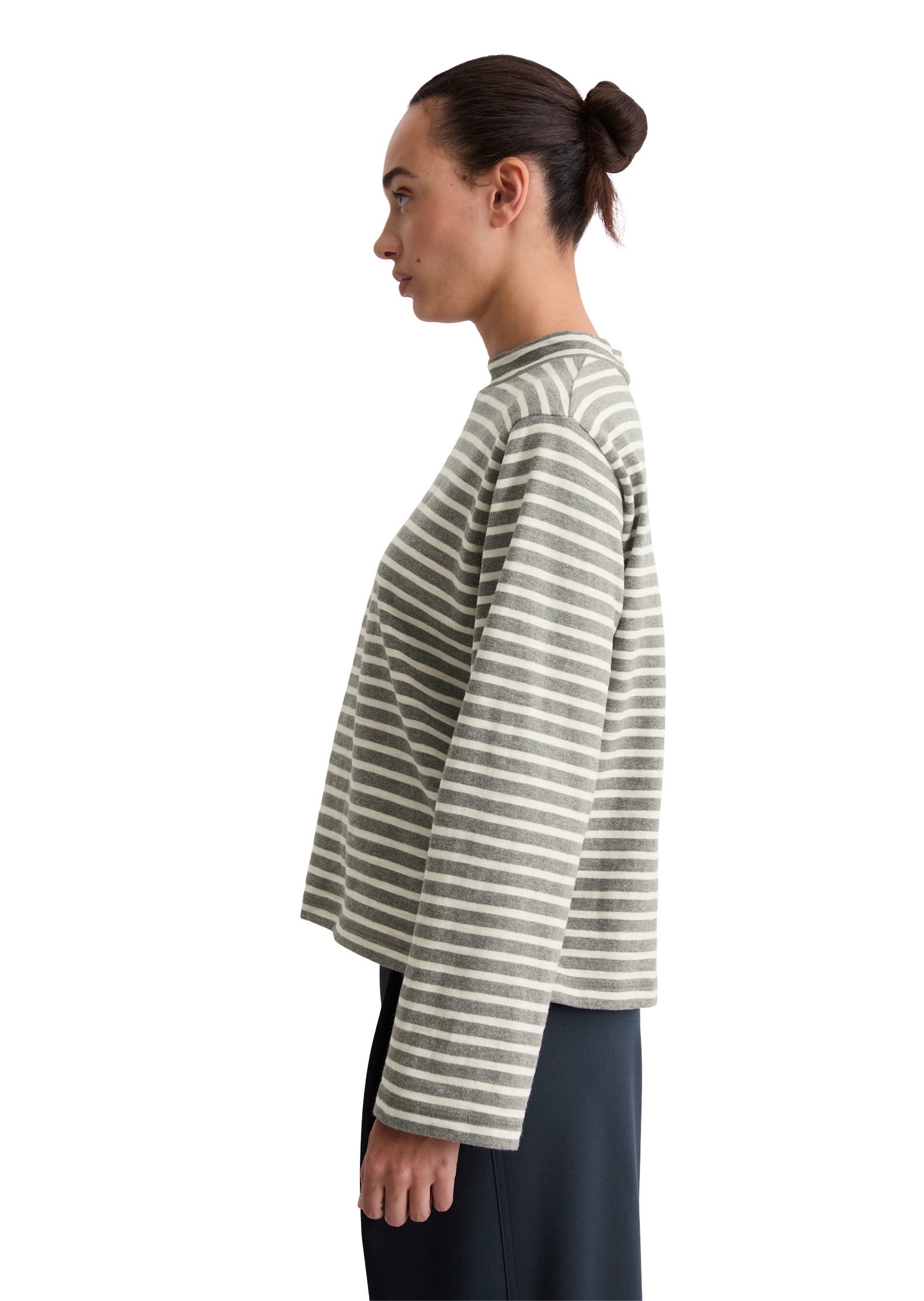 Marc OPolo Langarmshirt "aus garngefärbtem Heavy-Slub-Jersey" günstig online kaufen