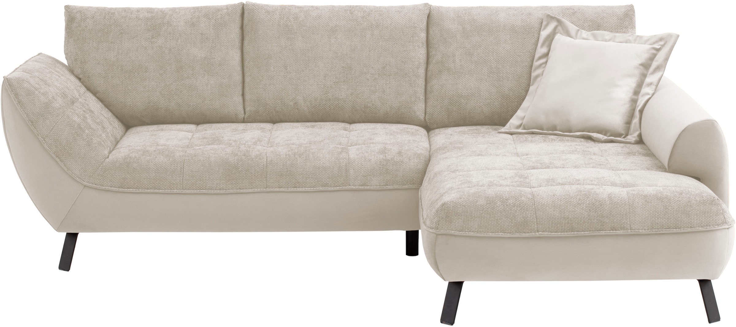 exxpo - sofa fashion Ecksofa "Bellini, Materialmix oder komplett Struktur, günstig online kaufen