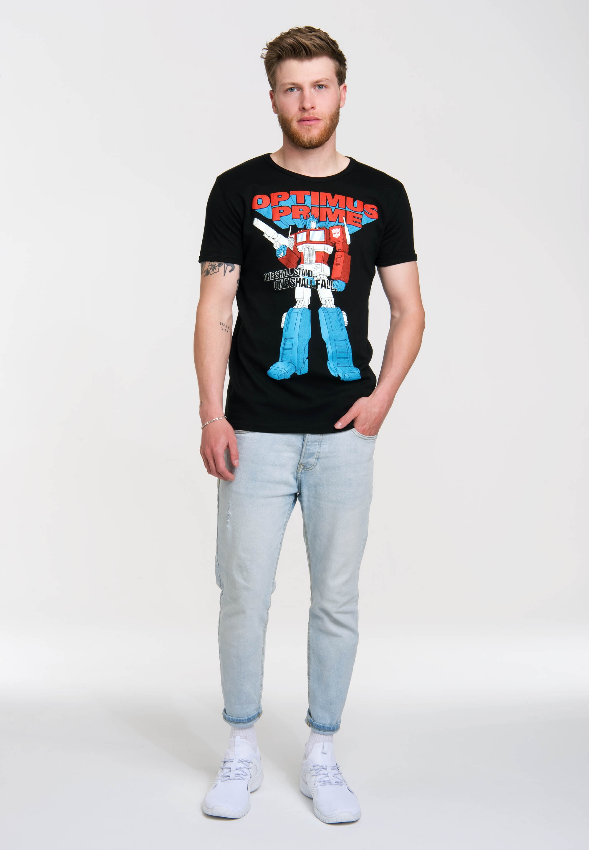 LOGOSHIRT T-Shirt »Transformers - Oprimus Prime - One Shall Stand« mit Optimus Prime-Print