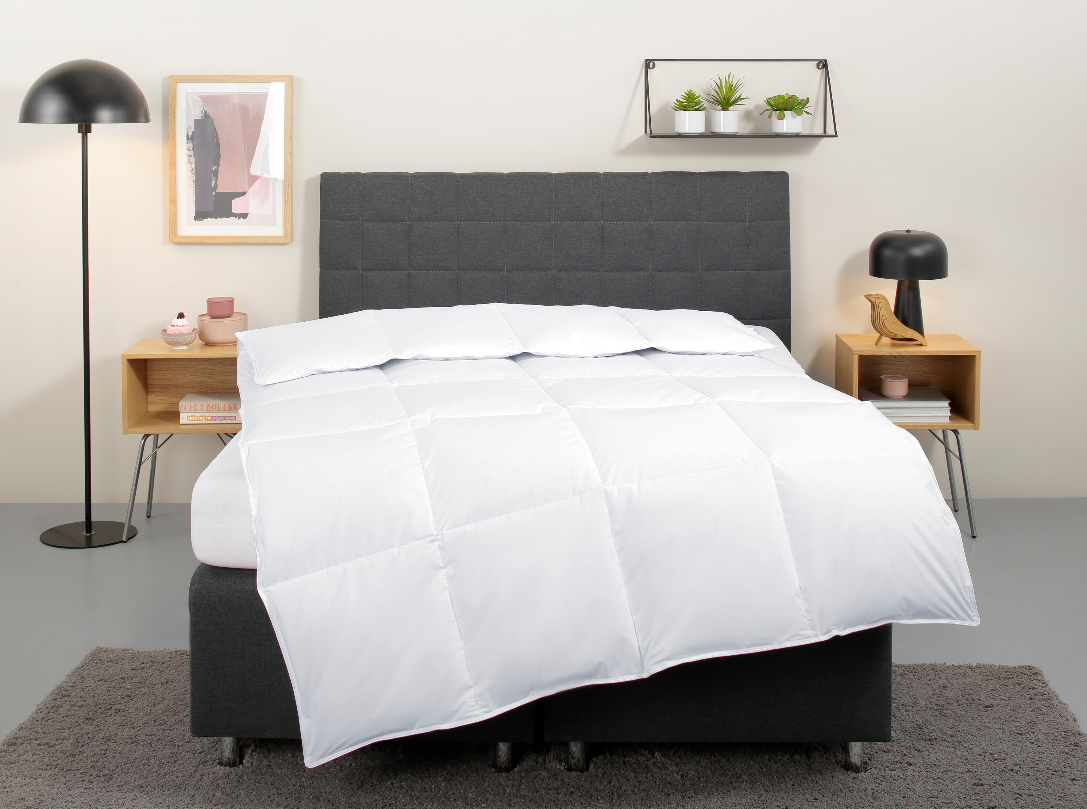 OTTO home "Cyra, Bettdecke 135x200 cm, 155x220 cm" warm Füllung 70% Daunen und 30% Federn Bezug Baumwolle 1 Stk. tlg. wo besonders auf artgerechte Haltung der Tiere geachtet wird