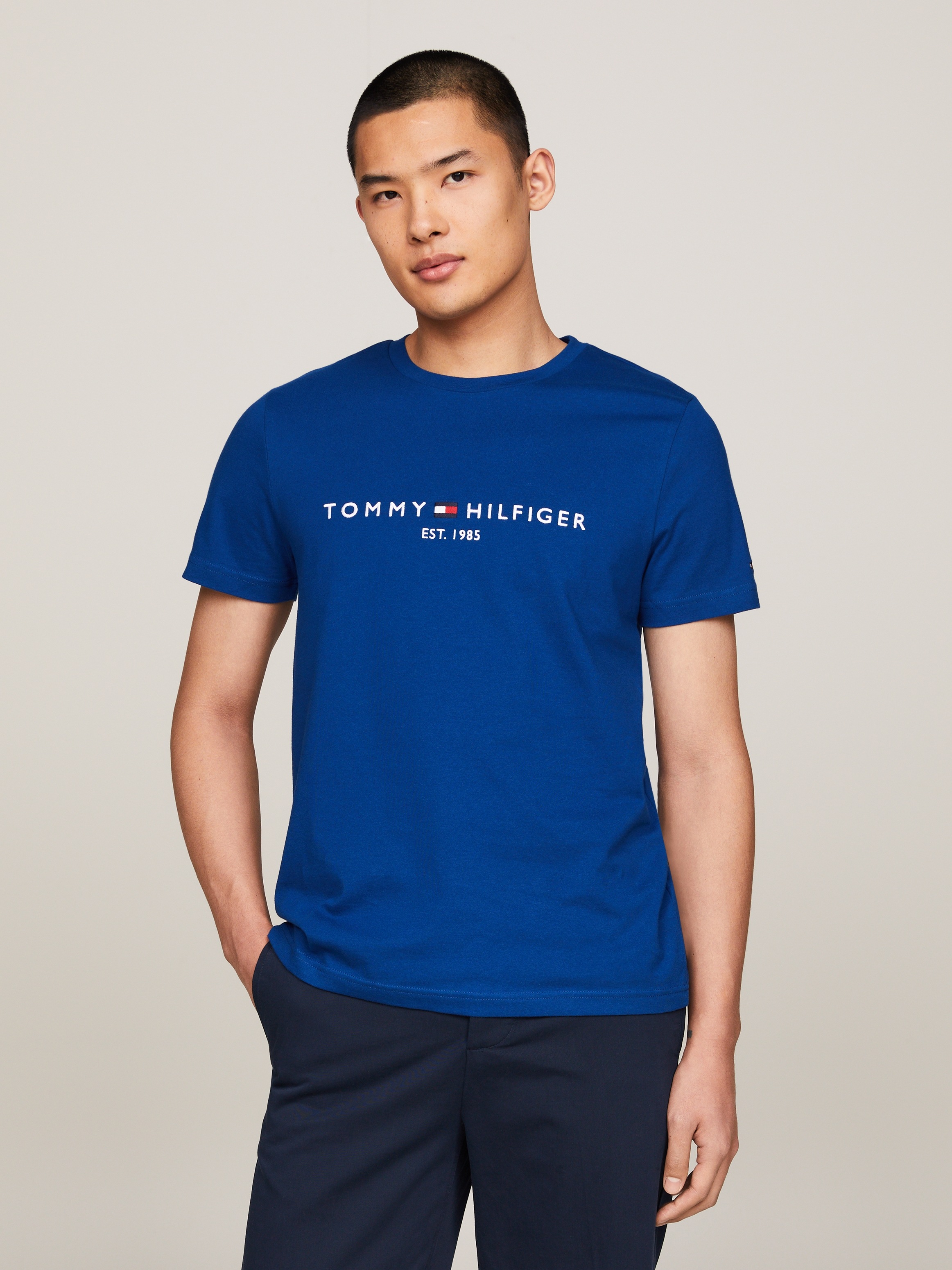 TOMMY HILFIGER Marškinėliai »TOMMY LOGO TEE« iš gryno...