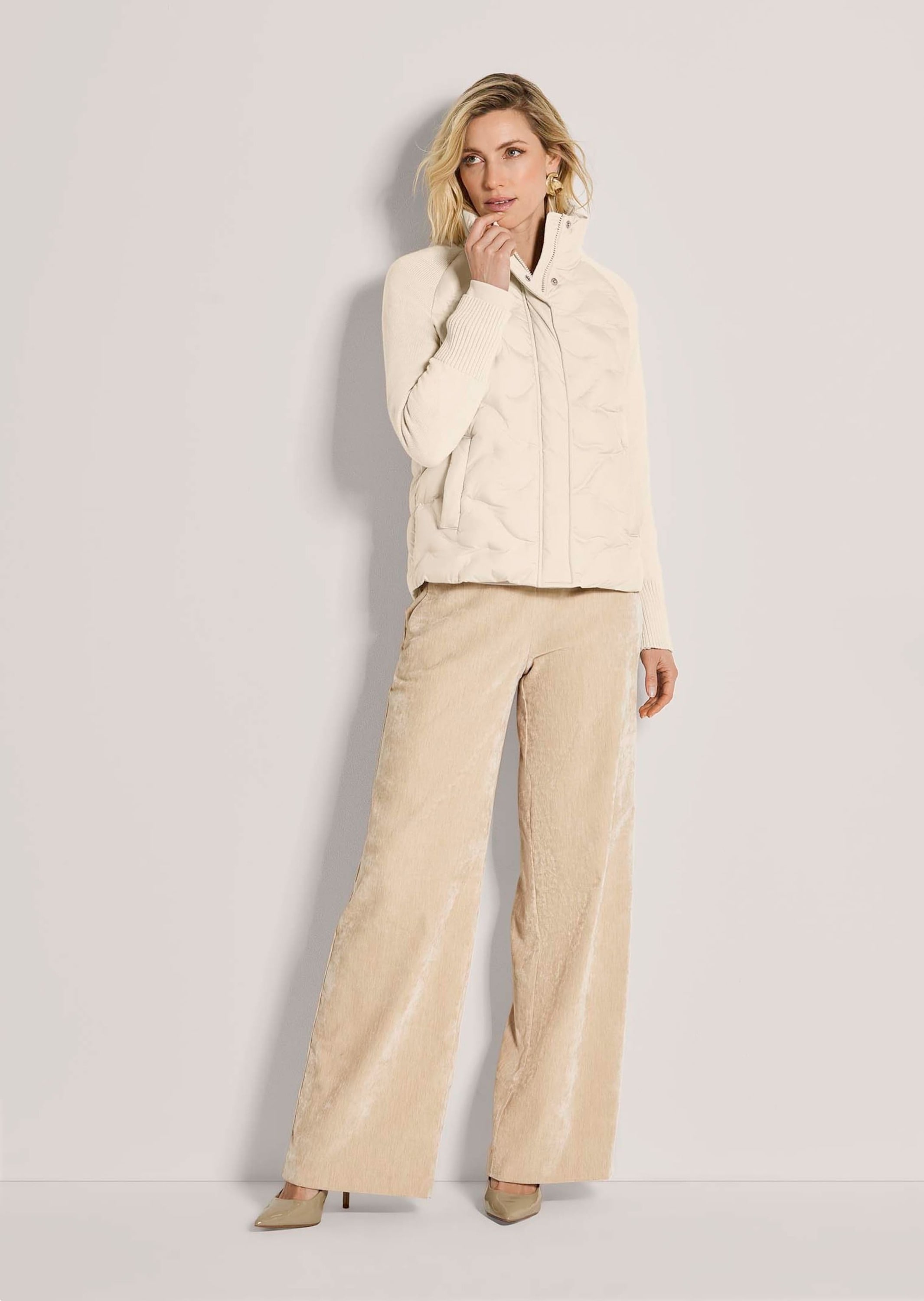 MADELEINE Kurzjacke »Jacke Steppjacke mit Strickärmeln«