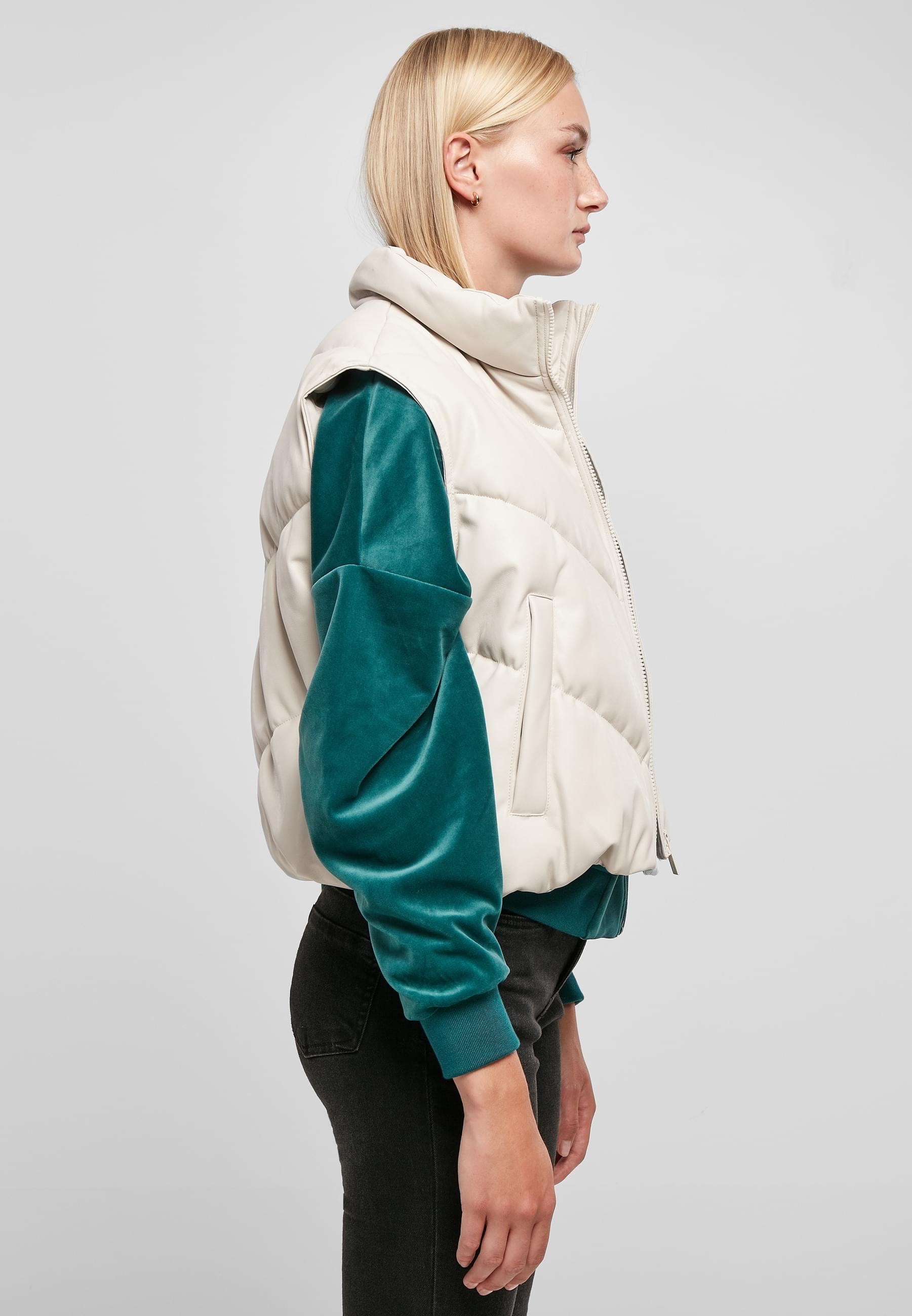 Karl Kani Jerseyweste »Karl Kani Damen KW223-072-1 OG Cropped Puffer Vest«, (1 tlg.)