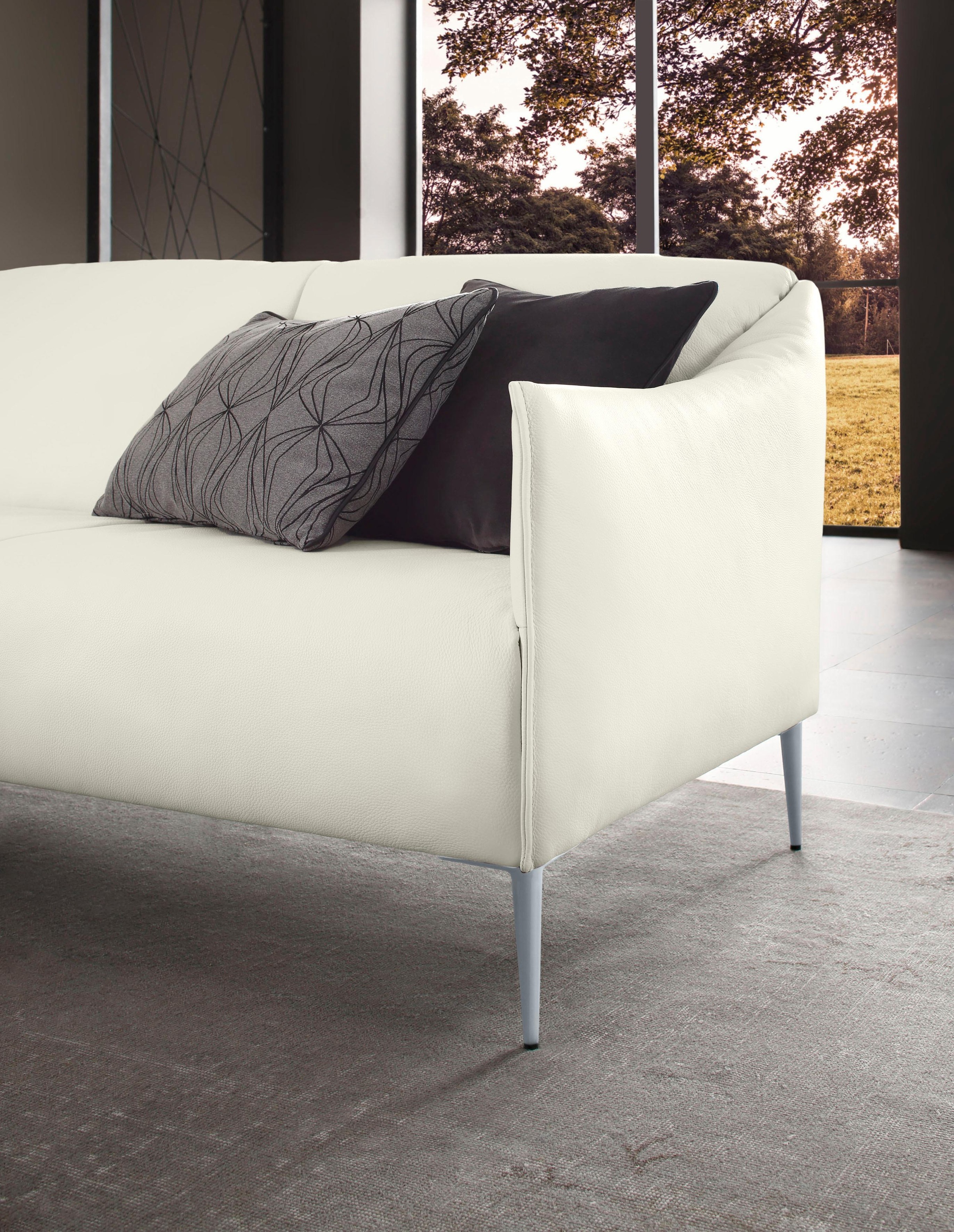 W.SCHILLIG 3-Sitzer »sally«, mit Metallfüßen in Silber matt, Breite 224 cm