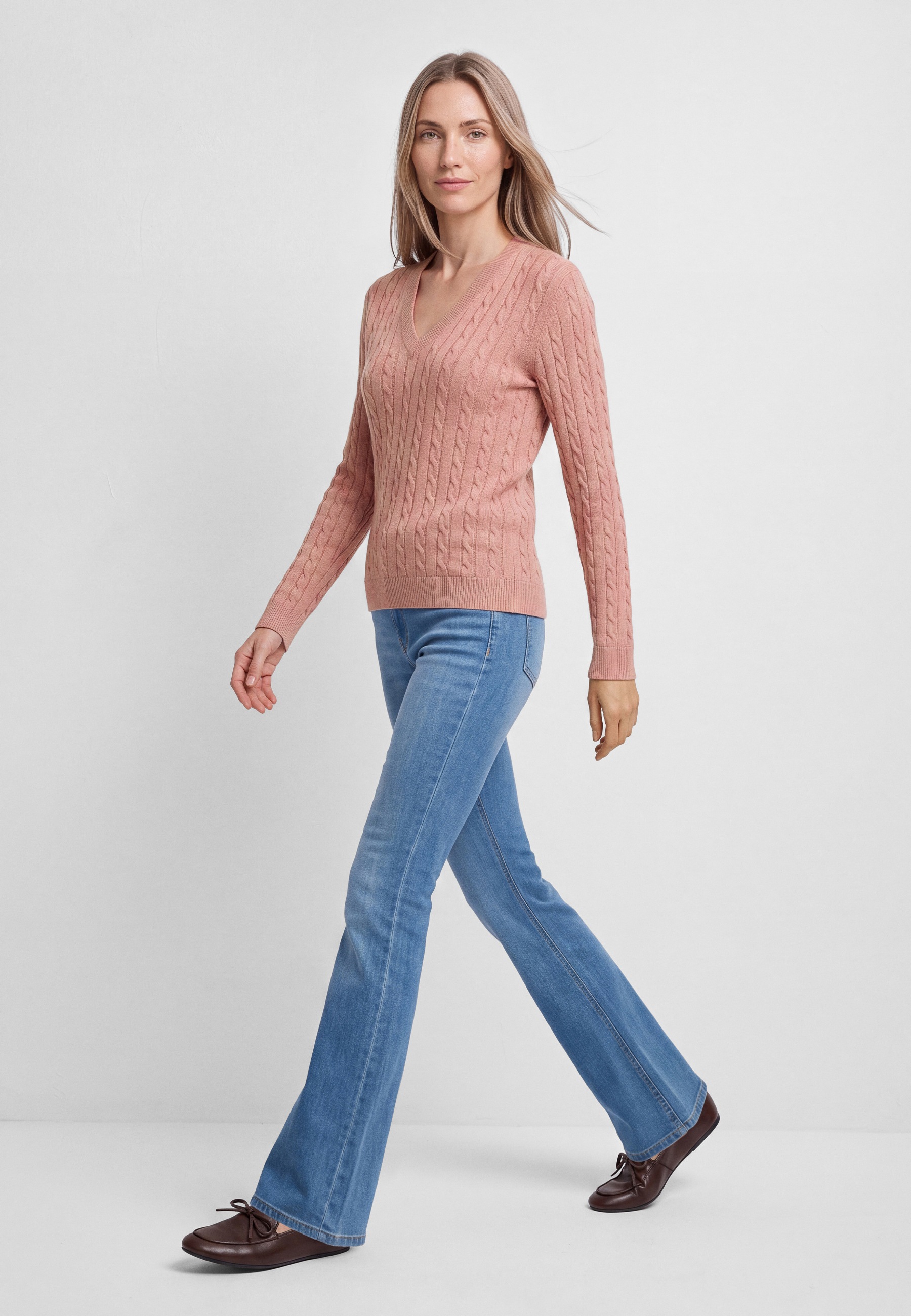 Mavi Langarmshirt »V-NECK SWEATER« Pullover Feinstrick
