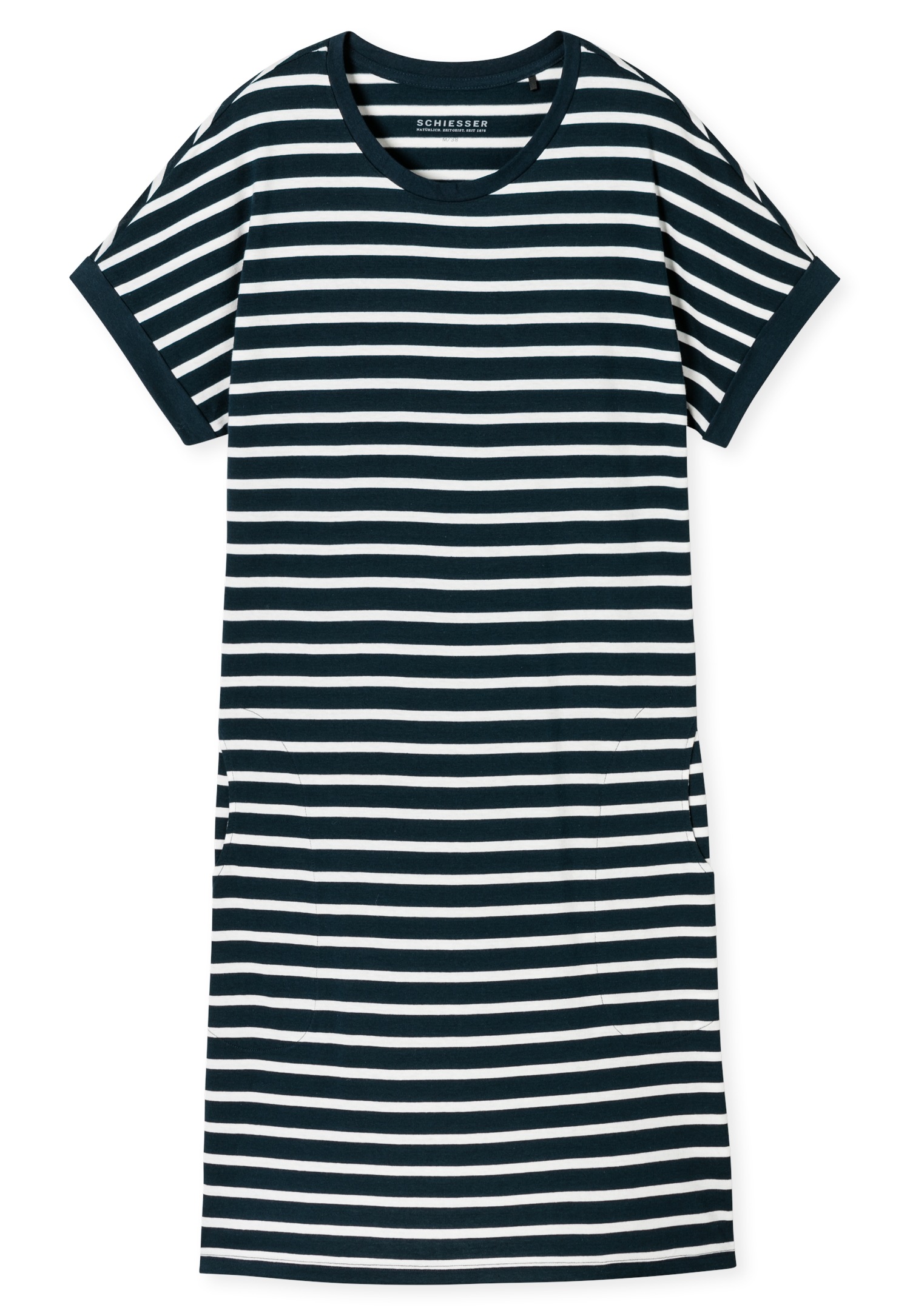 Schiesser Nachthemd "Casual Essentials" Seitennahttaschen mit garngefärbten günstig online kaufen