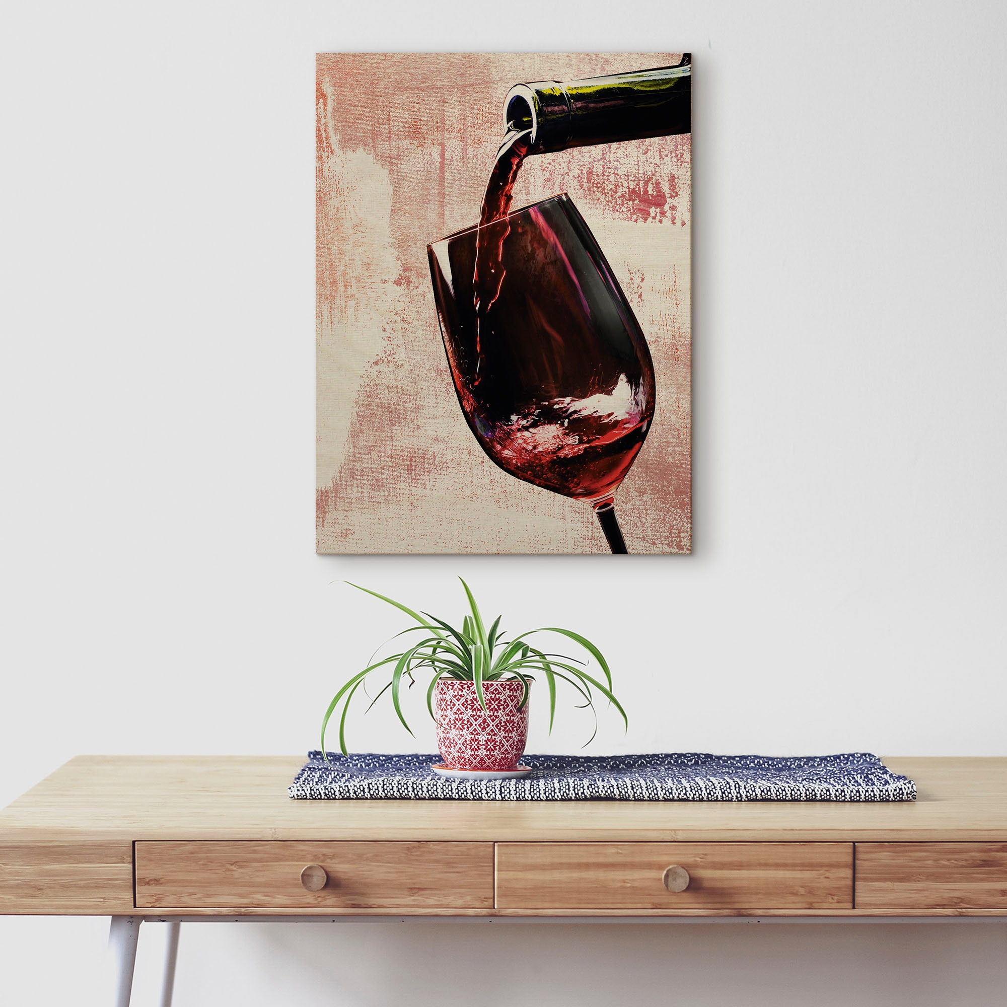 Artland Holzbild »Wein - Rotwein«, Wein Bilder, (1 St.) kaufen | BAUR