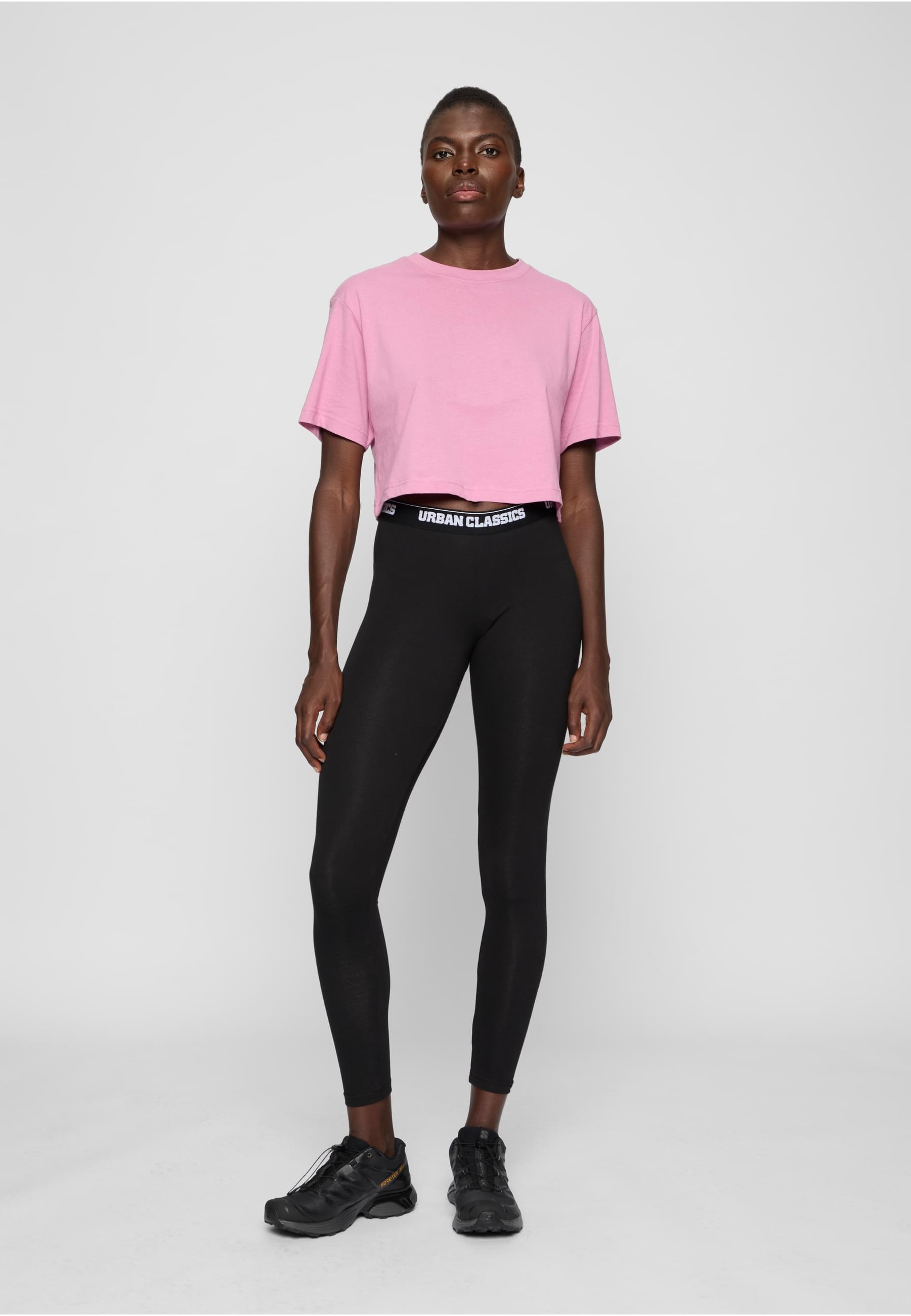 URBAN CLASSICS Leggings »Urban Classics Damen Ladies Logo Leggings«, (1 tlg.)