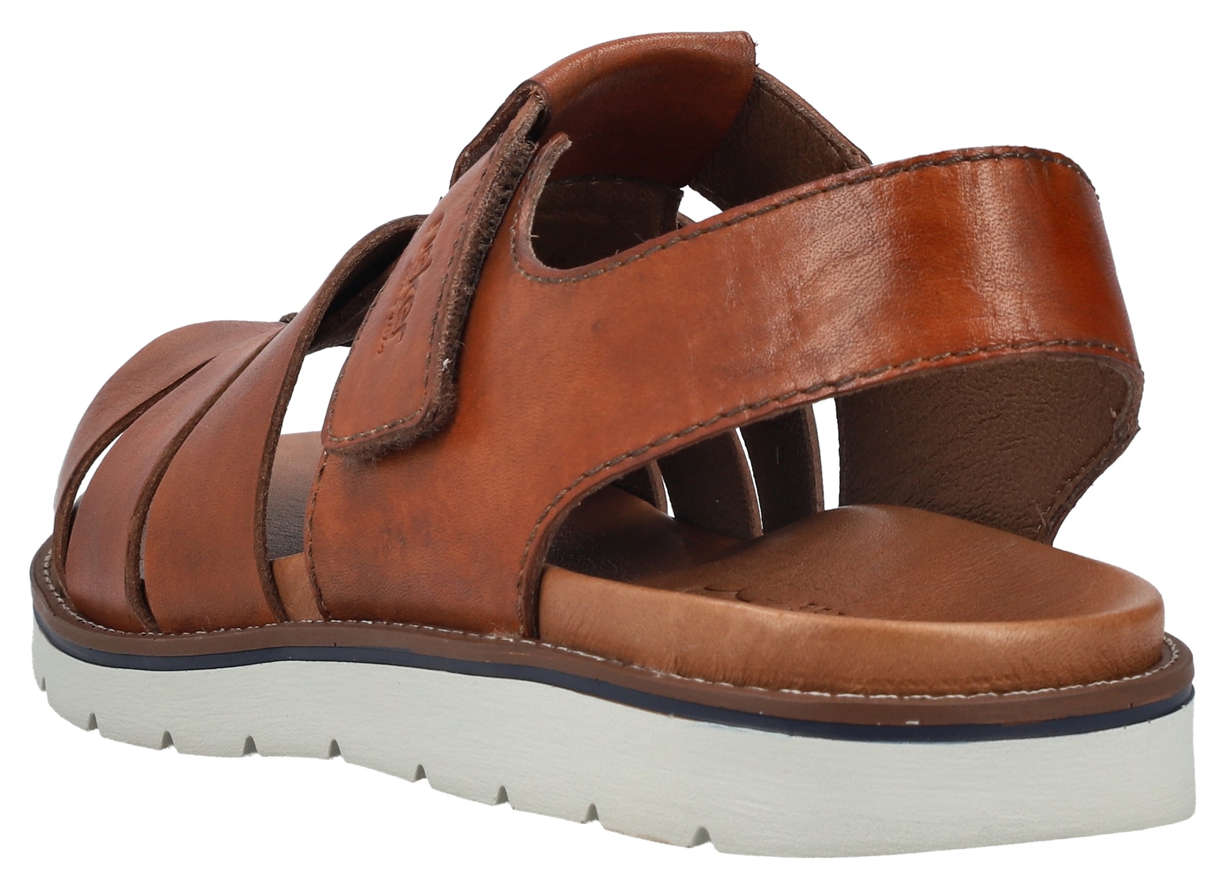 Rieker Sandale, Sommerschuh, Strandschuh, Klettschuh mit vorgeformtem Fußbett