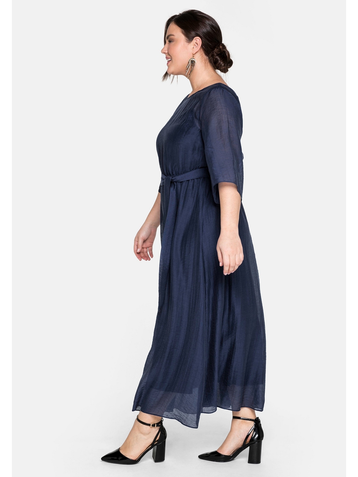 Sheego Abendkleid »Große Größen«, lang kaufen sehr BAUR | in Bindeband mit Form weiter online