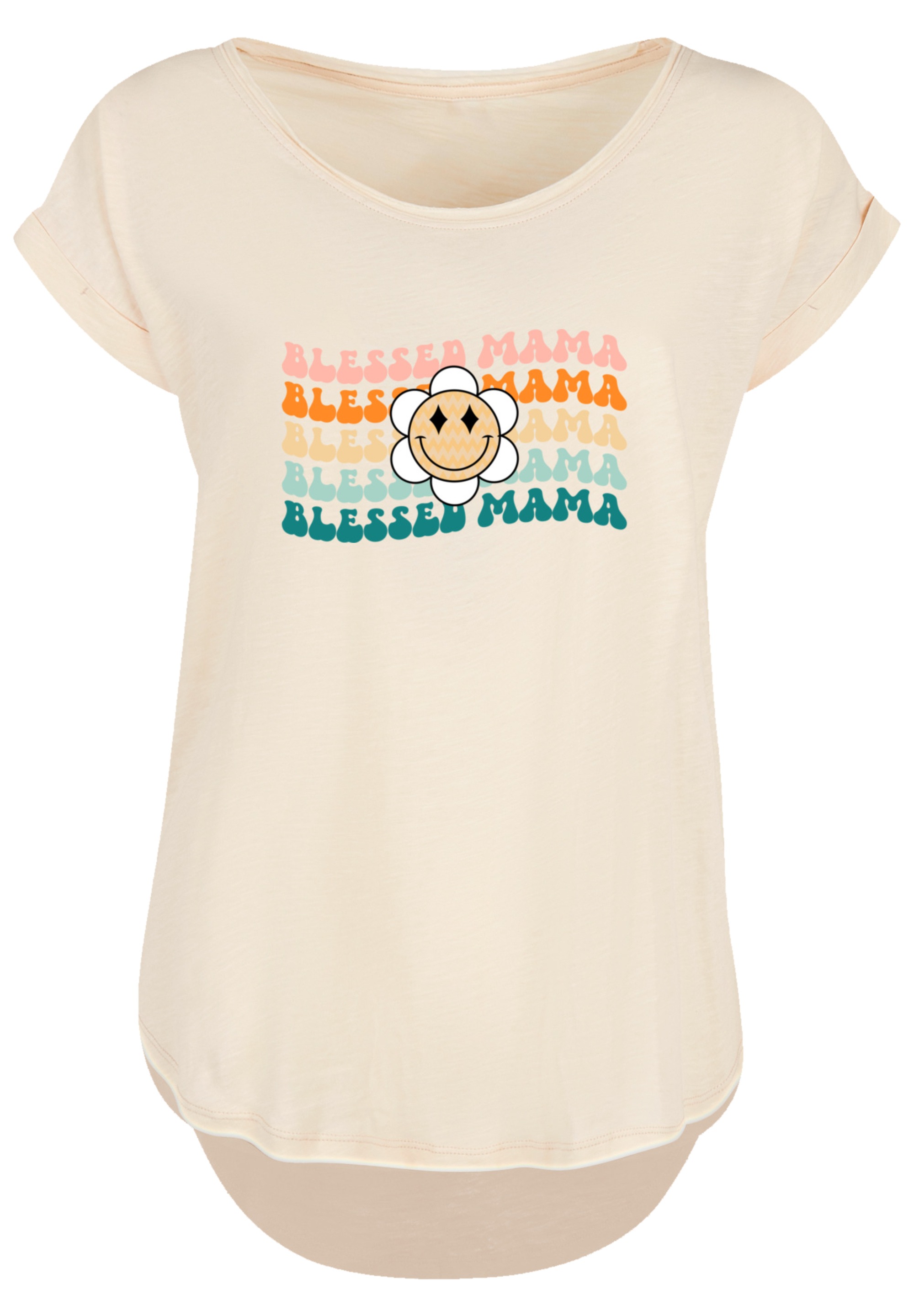F4NT4STIC T-Shirt »Mothers Day Blessed Mama Playful Lettering Vintage Inspired«, Premium Qualität