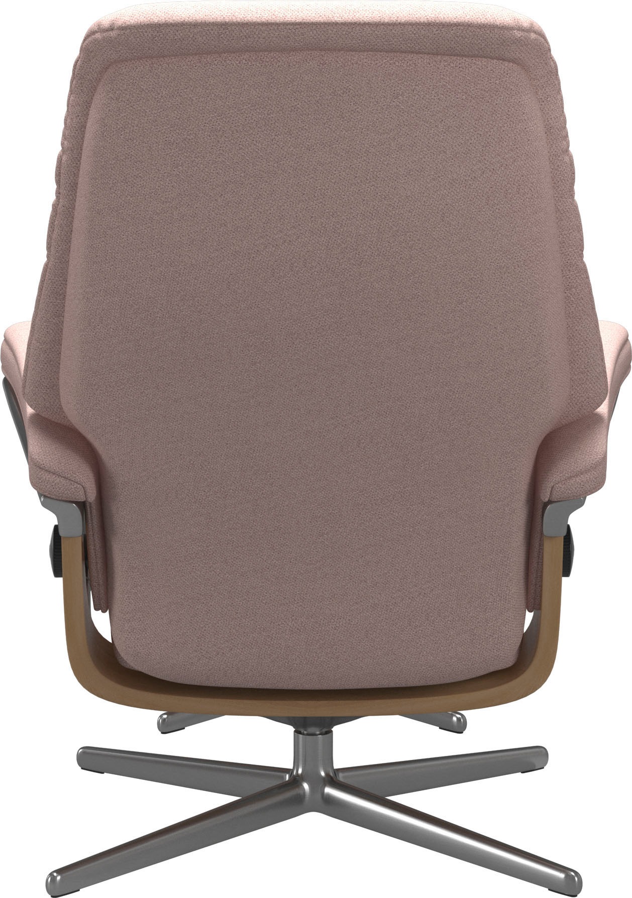 Stressless® Relaxsessel »Sunrise«, (Set, Relaxsessel mit Hocker), mit Hocker, mit Cross Base, Größe S, M & L, Holzakzent Eiche