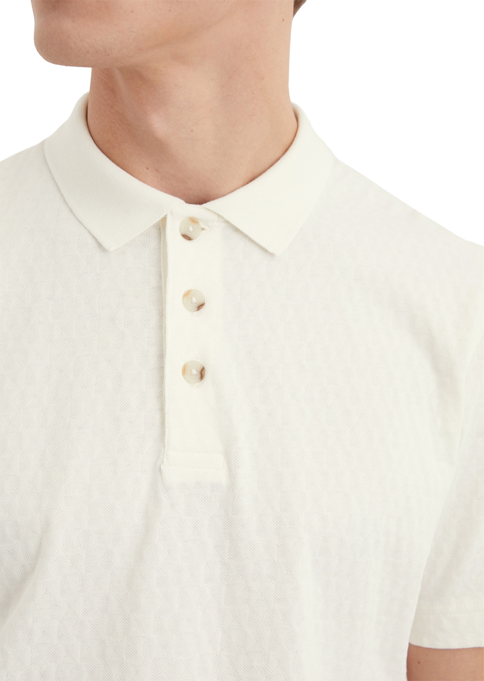 Marc O'Polo Poloshirt »mit Dreiecks-Struktur«