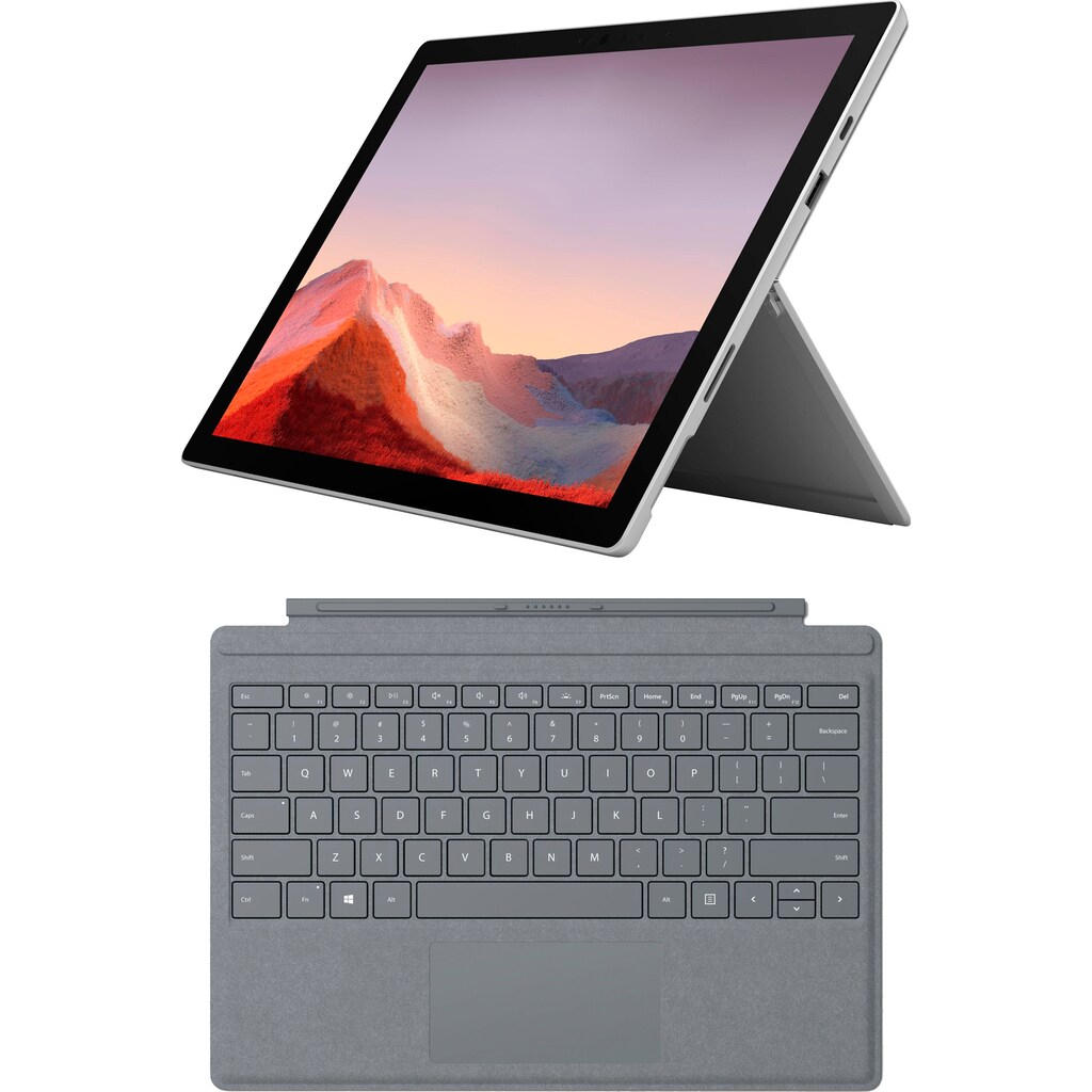 Microsoft Convertible Notebook »Set: Surface Pro7 + Cover«, 31 cm, / 12,3 Zoll, Intel, Core i7, Iris Plus Graphics, 1000 GB SSD