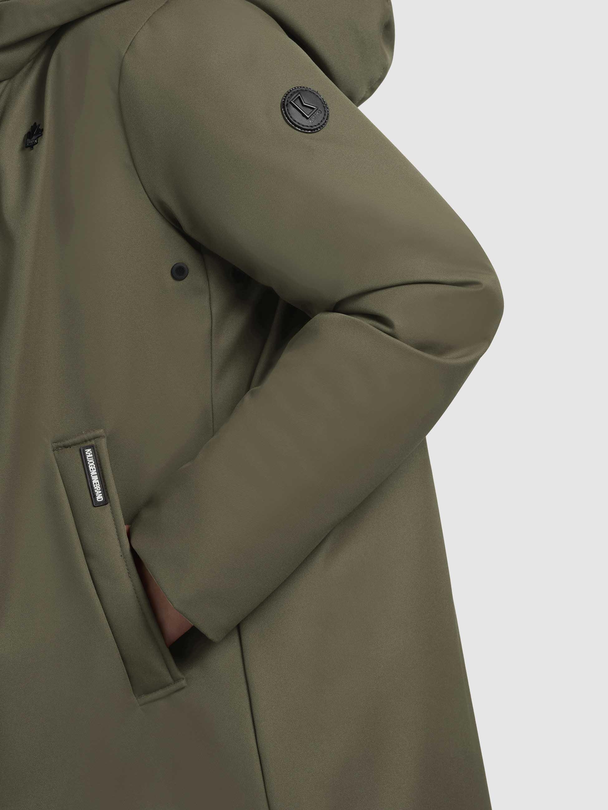 khujo Kurzmantel »Yaak3-YM«, urbaner Damen Parka mit gestepptem Innenfutter