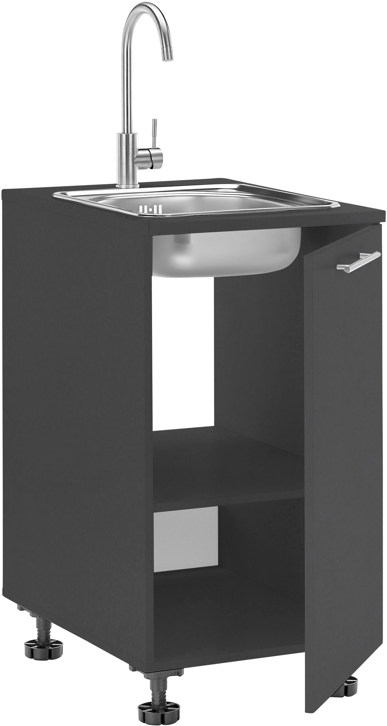 Laundreezy Mehrzweckschrank-Set »Laundreezy, Spülenschrank BxHxT 50x92x68 cm« 1 Stk. tlg.