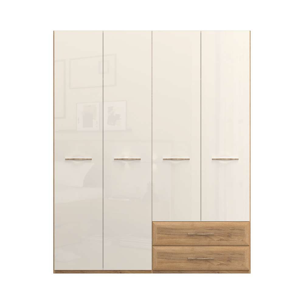 OTTO home Kleiderschrank "Gala, beige hochglänzend UV lackiert, kratzfest, günstig online kaufen