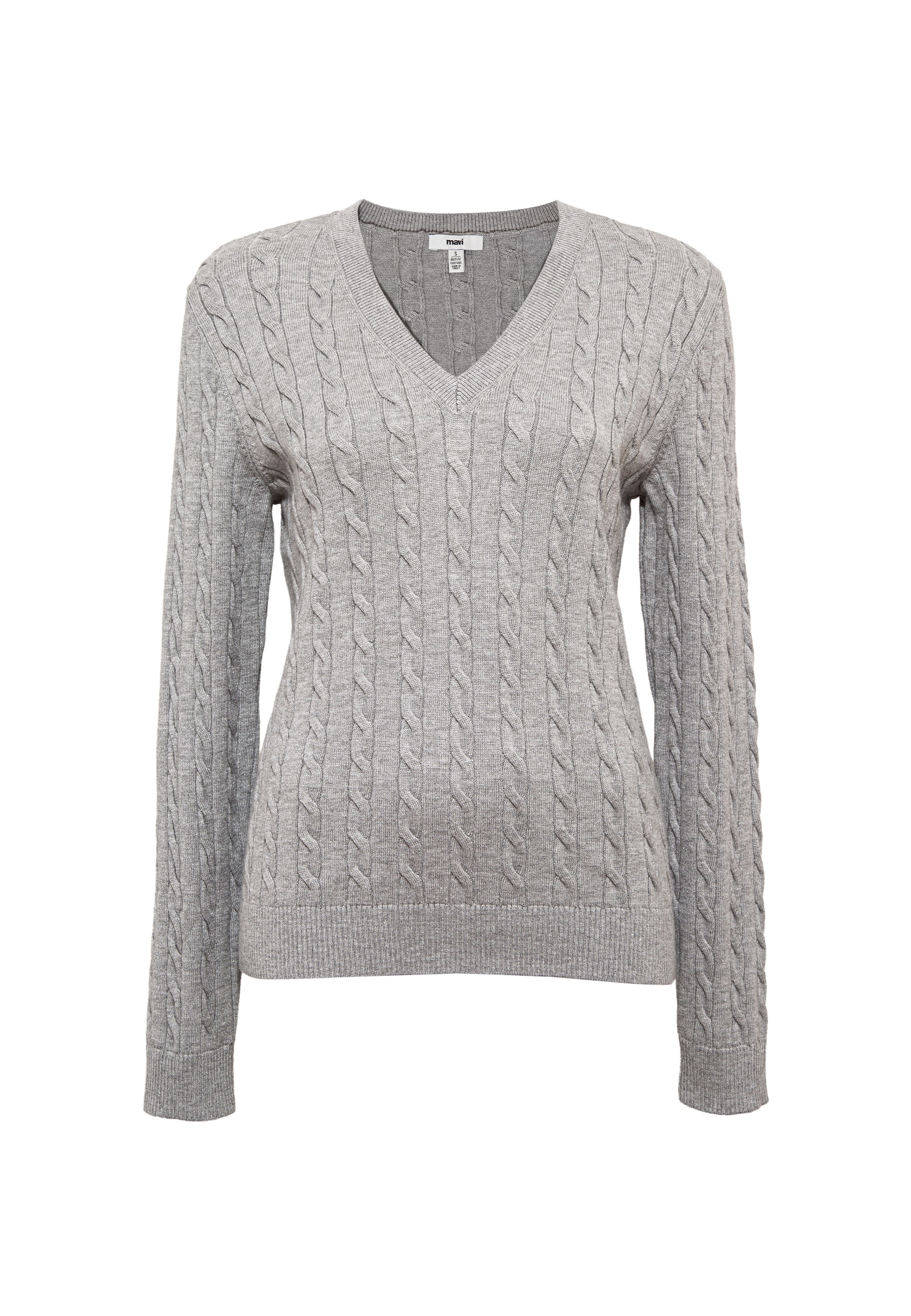 Mavi V-Shirt »V-NECK SWEATER«, Pullover Feinstrick
