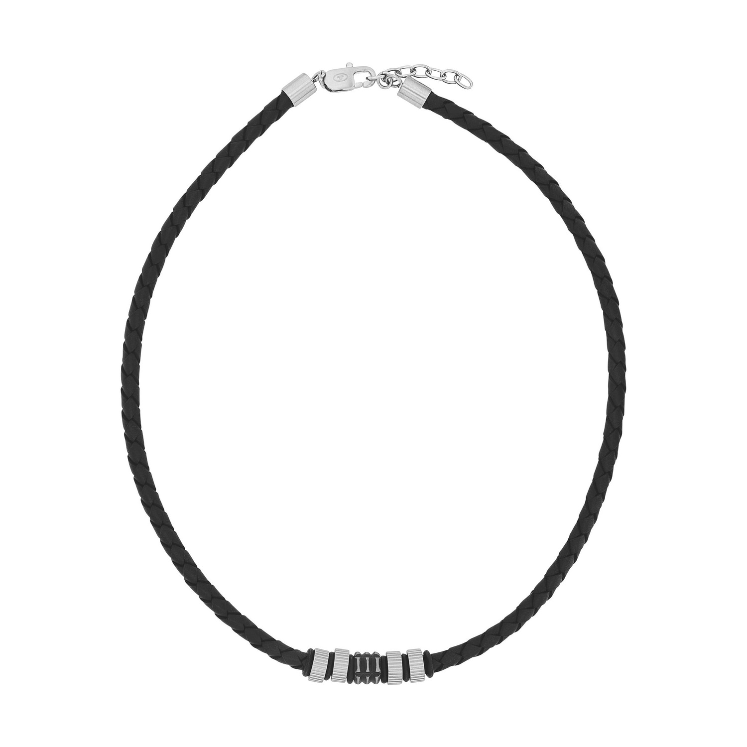 TOM TAILOR Kette mit Anhänger »Schmuck Geschenk Edelstahl Leder Kautschuk«