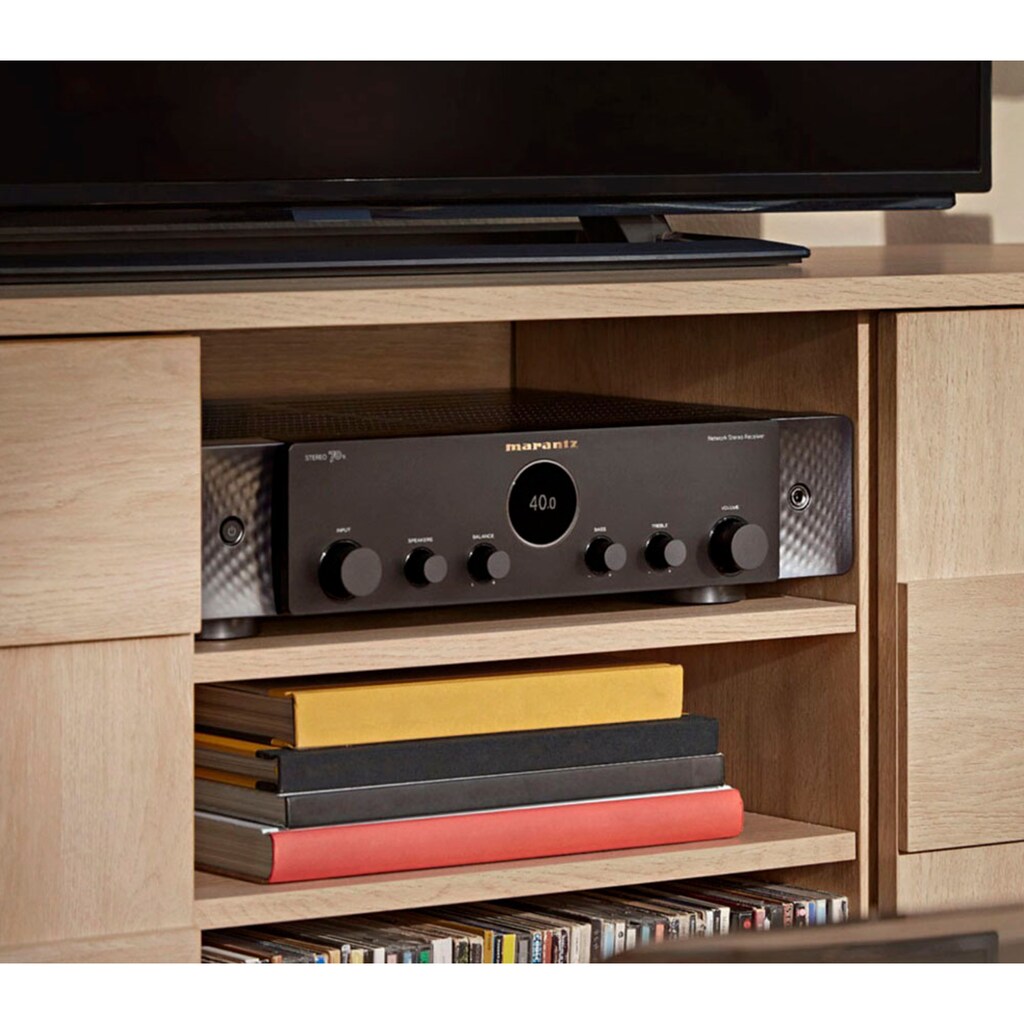 Marantz AV-Receiver »Stereo 70S«, 2.1, (Bluetooth-WLAN-LAN (Ethernet) Sprachsteuerung-Sleeptimer-Installations-Assistent-DAB+-FM Tuner)