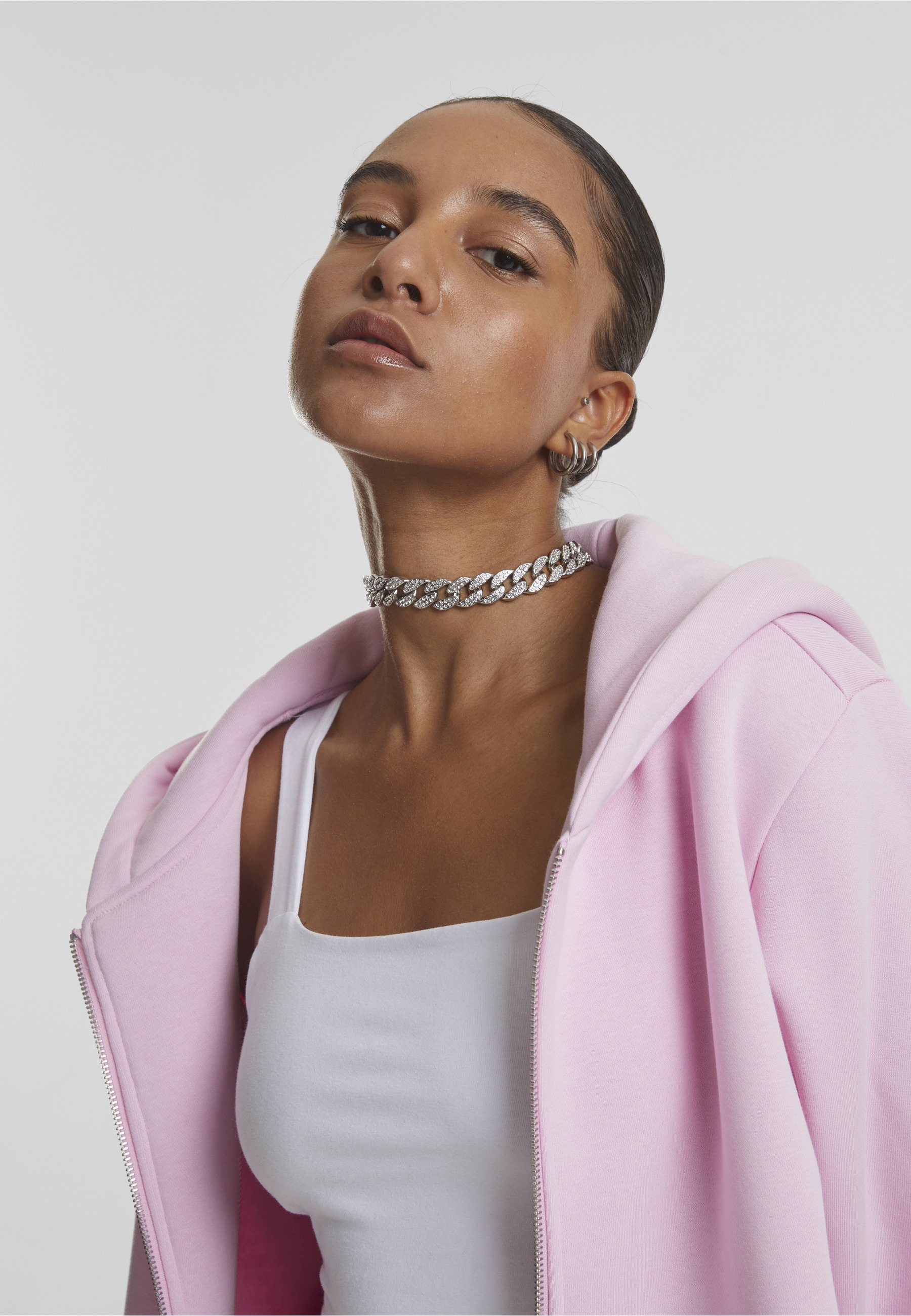 URBAN CLASSICS Sweatjacke »Urban Classics Ladies Fluffy Zip Cardigan«