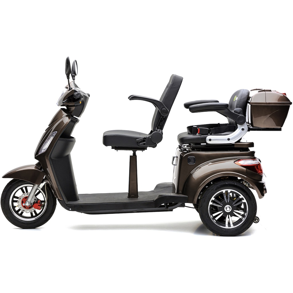 ECONELO Elektromobil »Seniorenmobil BILLY 2.0«, 1000 W, 25 km/h, (mit Topcase)