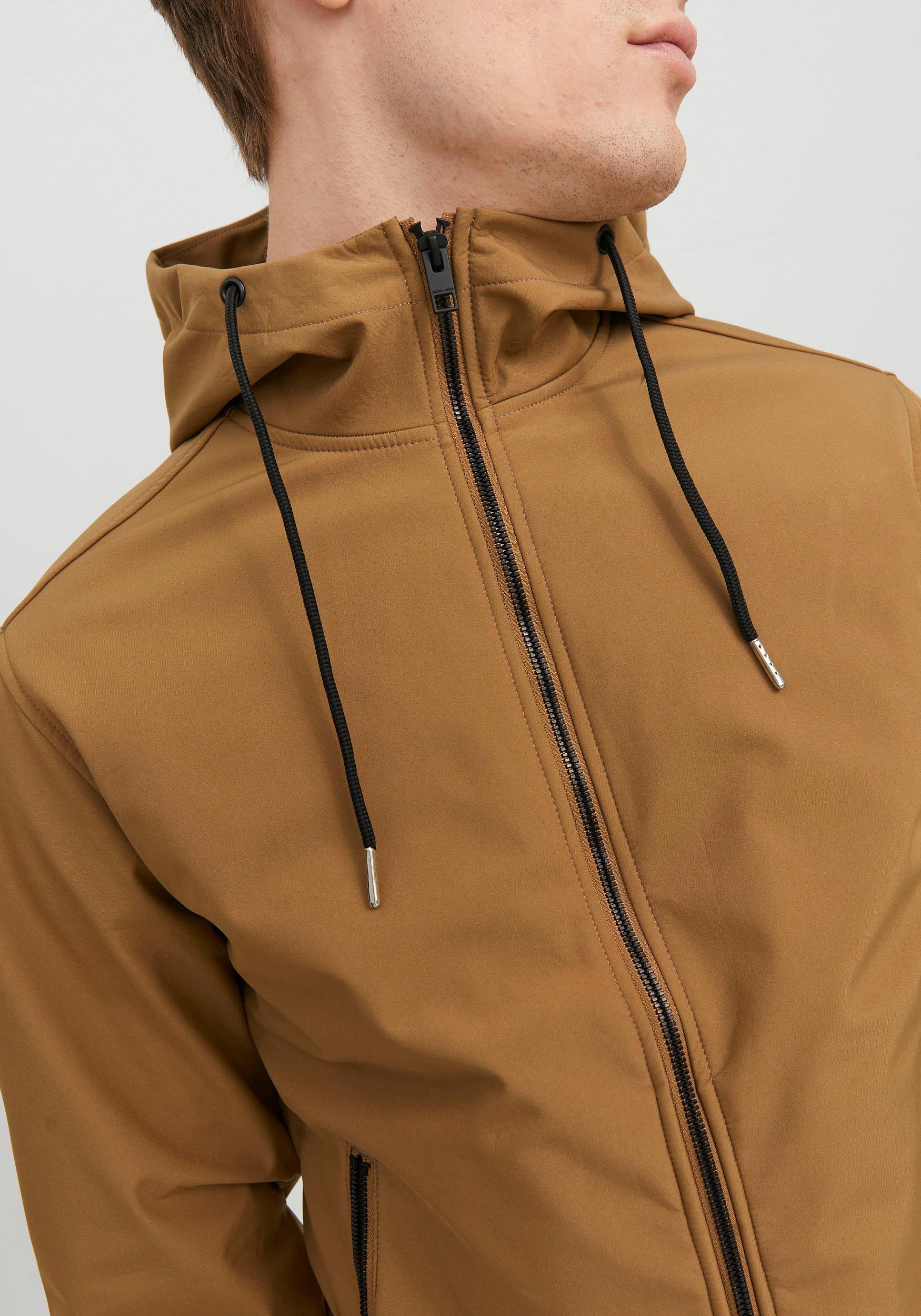 Jack & Jones Softshelljacke »JJEBASIC SOFTSHELL HOOD NOOS«, mit Kapuze