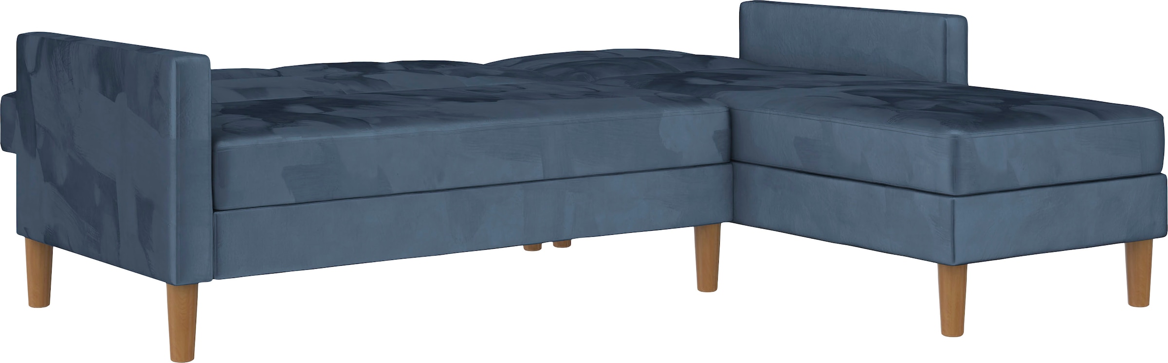 Dorel Home Ecksofa »Lilly, L-Form,«, mit Bett-Funktion, Recamiere beidseitig montierbar, Sitzhöhe 43 cm