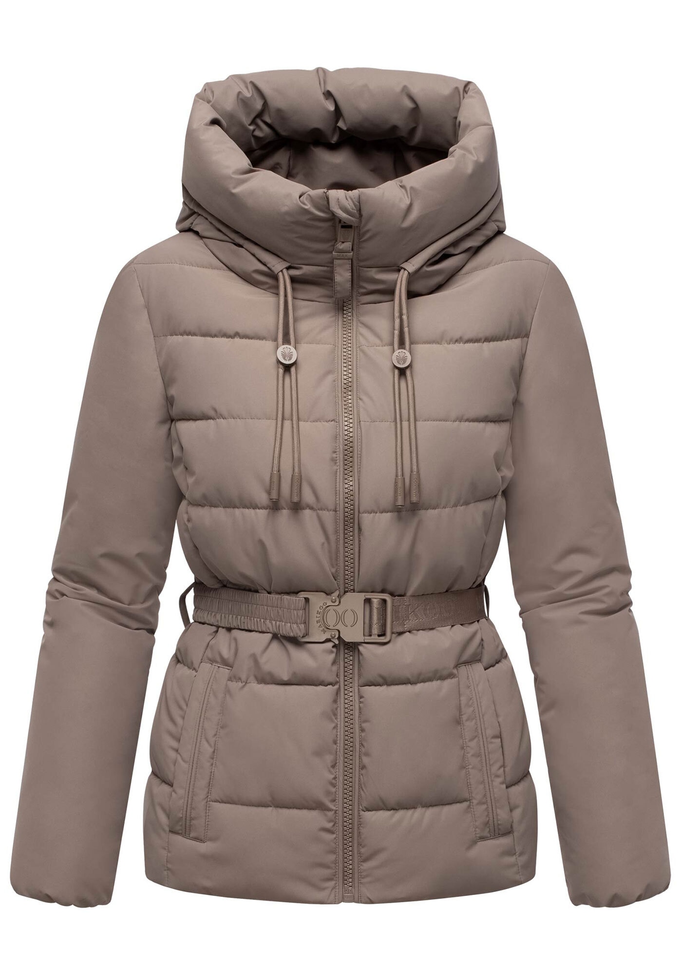 Marikoo Winterjacke »Himee«, Taillengürtel mit robuster Klickschnalle