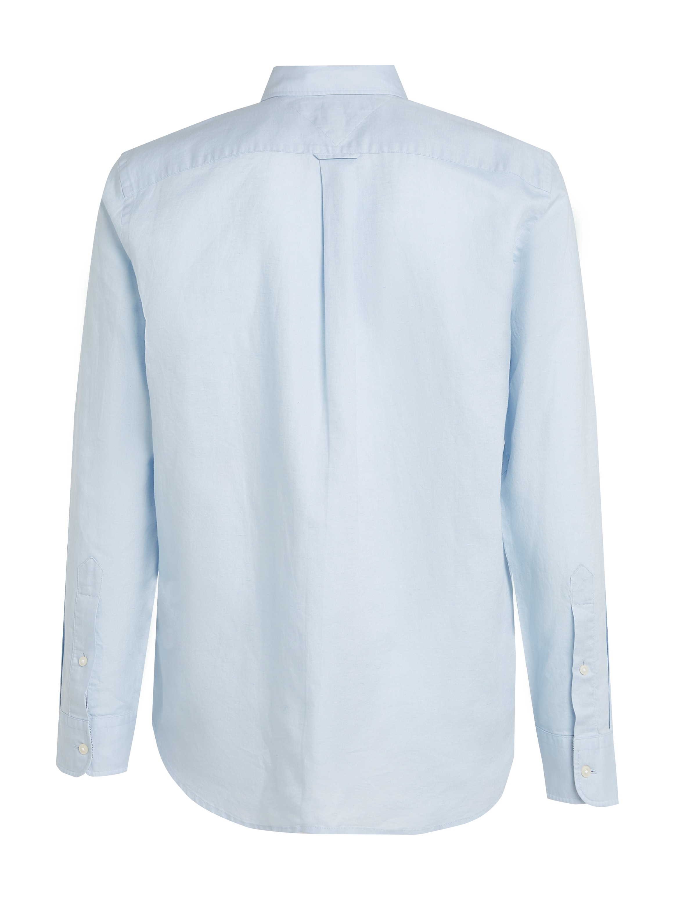 Tommy Hilfiger Langarmhemd »LINEN BLEND SOLID RF SHIRT«, mit Button-down-Kragen