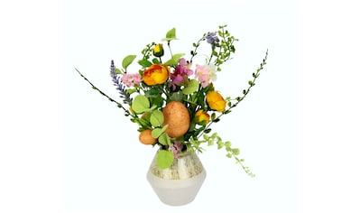 I.GE.A. Kunstblume »Mixed-Arrangement mit Ei«, (1 St.), Vase aus Keramik kaufen