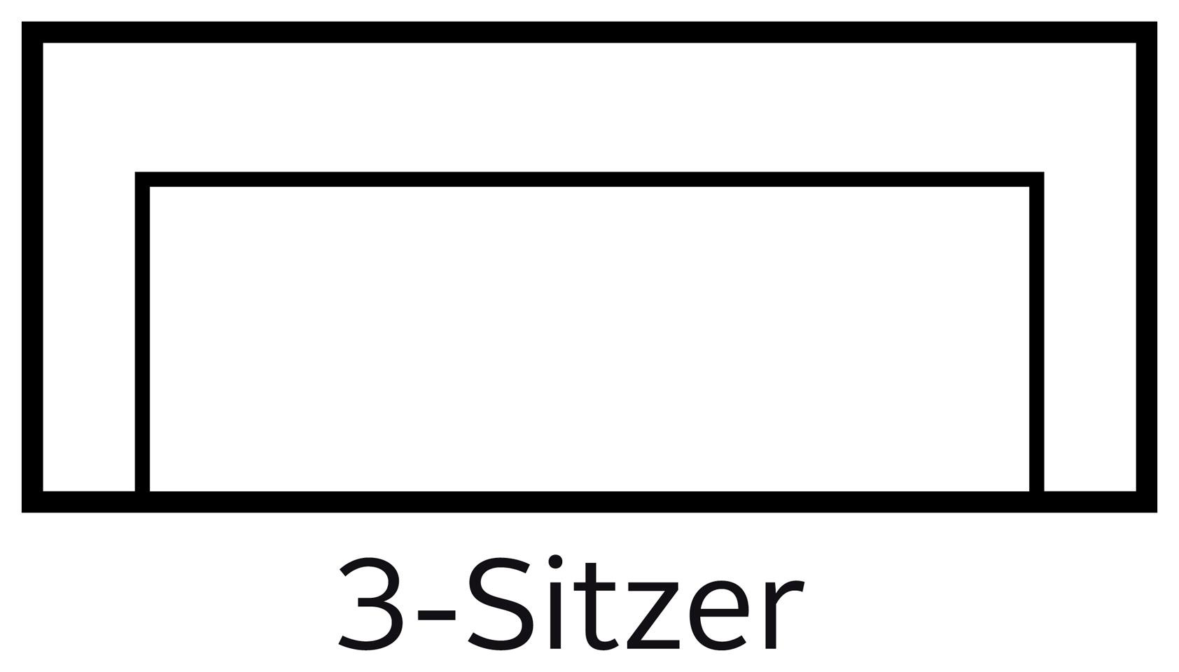 3C Candy 3-Sitzer »Beatrice«, mit Rückensteppung im Rautenmuster