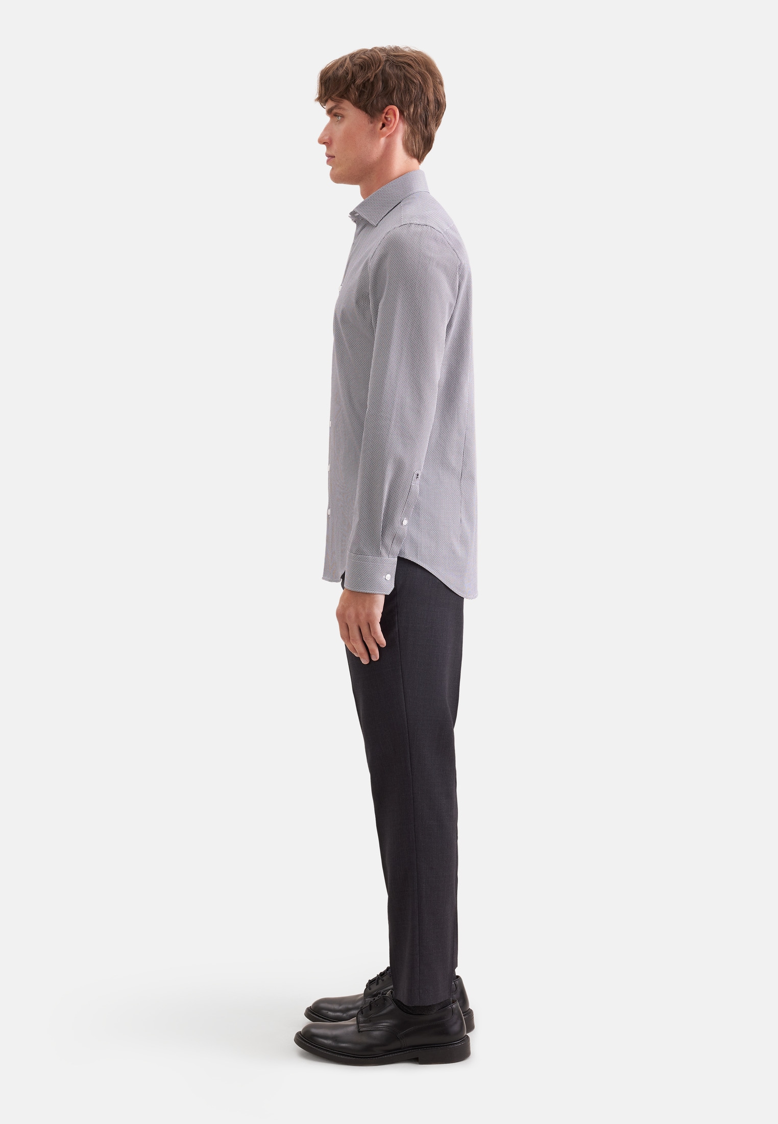 seidensticker Businesshemd »Schwarze Rose« Slim 1/1 Kentkragen Druck