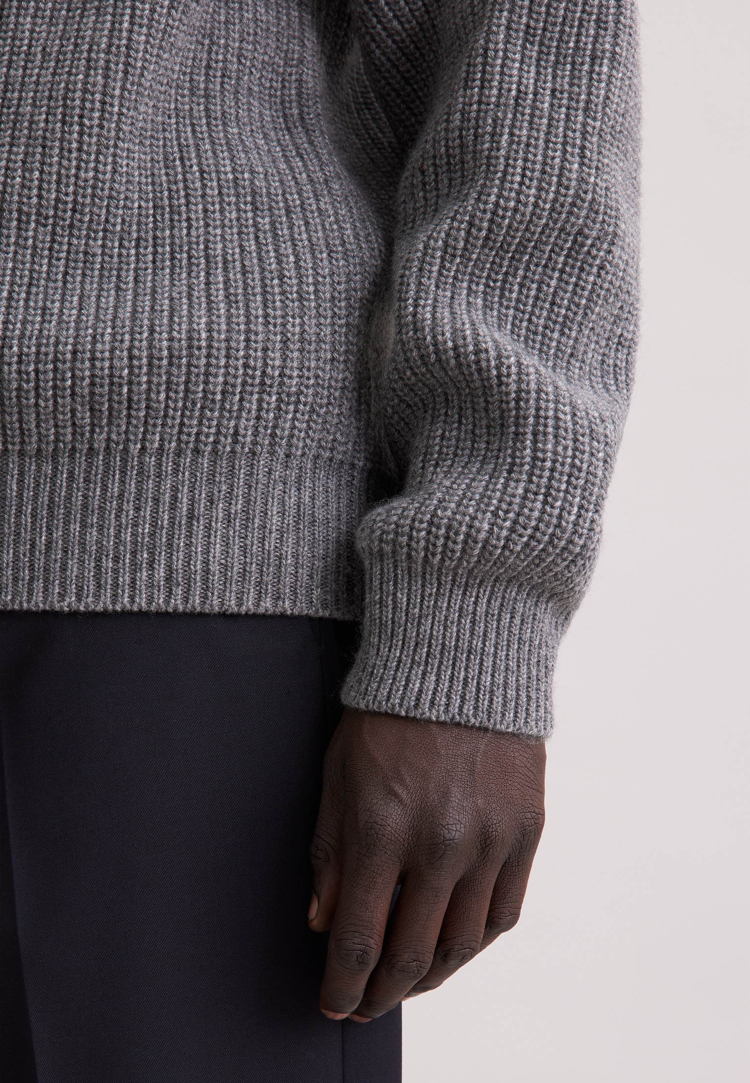 seidensticker Strickpullover »Schwarze Rose« 1/1 Rundhals Uni