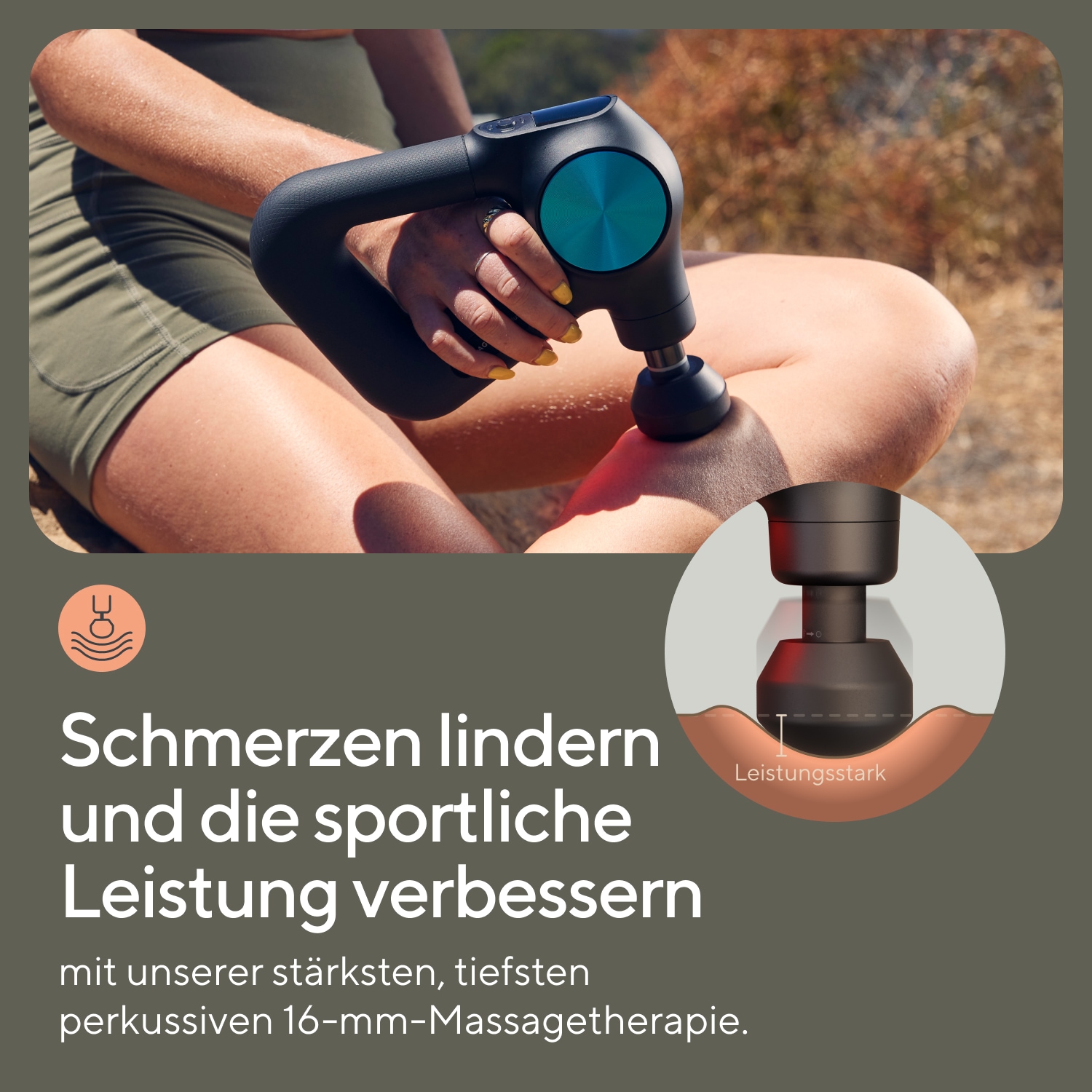 Therabody Massagepistole »Theragun PRO Plus Schmerzlinderung, Regeneration, wissensch. erwiesen«, Massage-, Vibrations-, Wärmetherapie, Pulsmessung, App-Steuerung