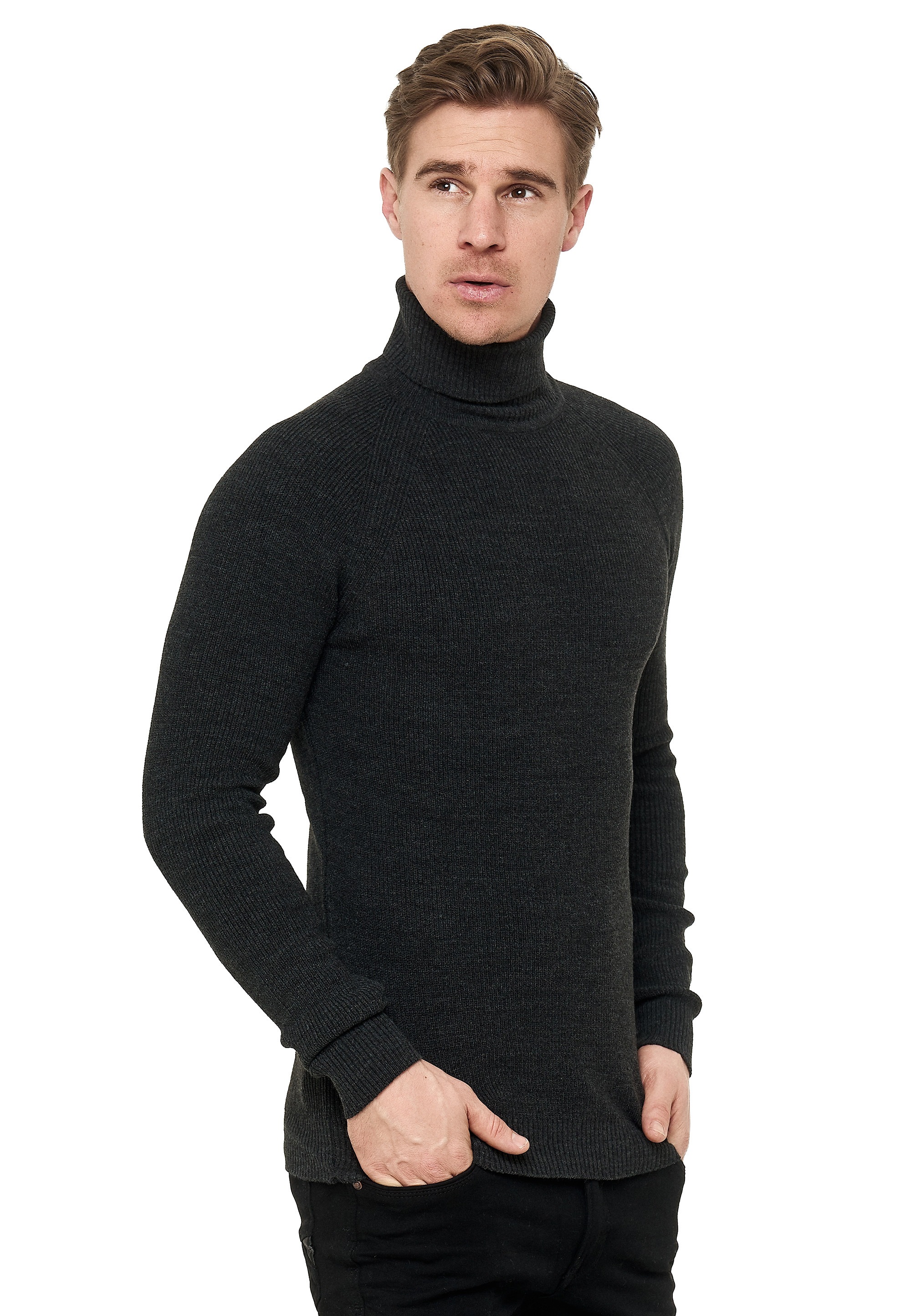 Rusty Neal Rollkragenpullover, mit stilvollem Hochkragen