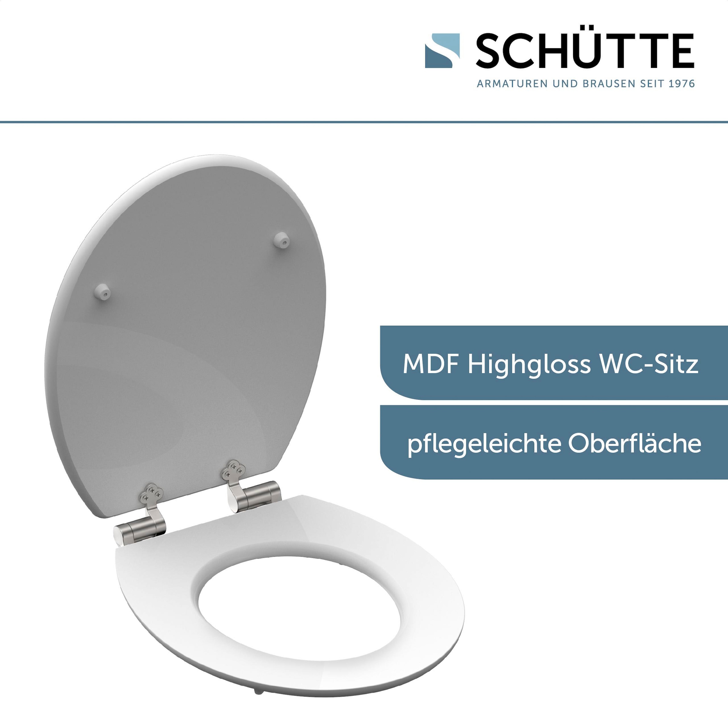 Schütte WC-Sitz »POOLSIDE«, High Gloss mit MDF Holzkern