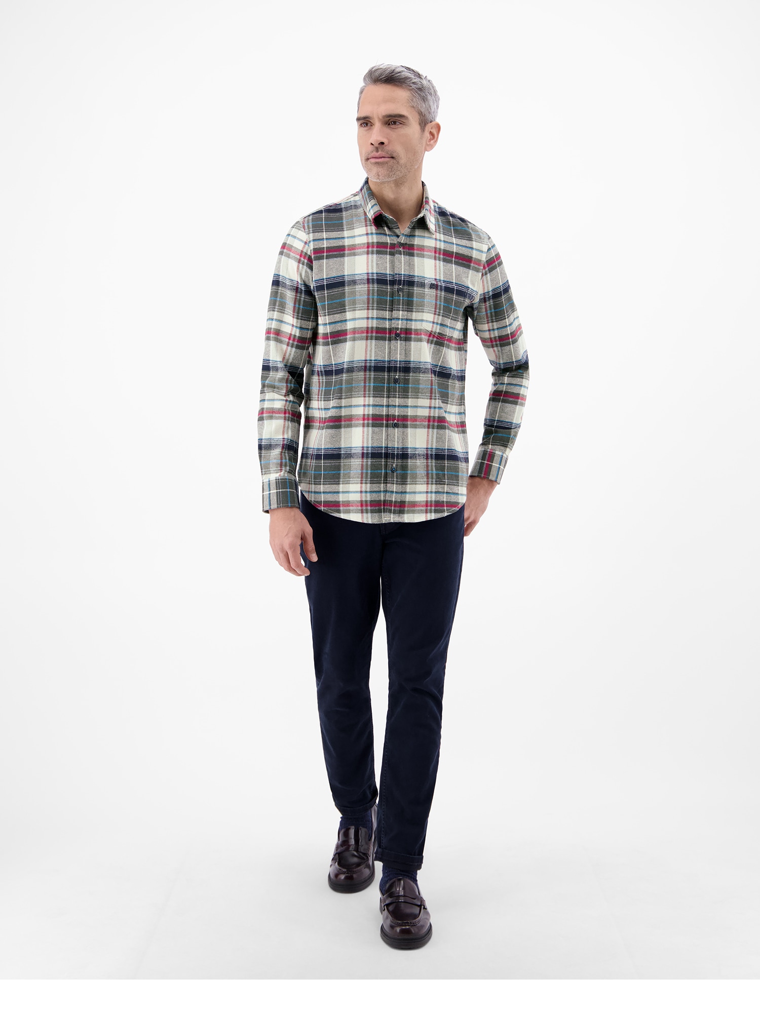 LERROS Karohemd »Karo Flannelhemd - weich und stylisch«