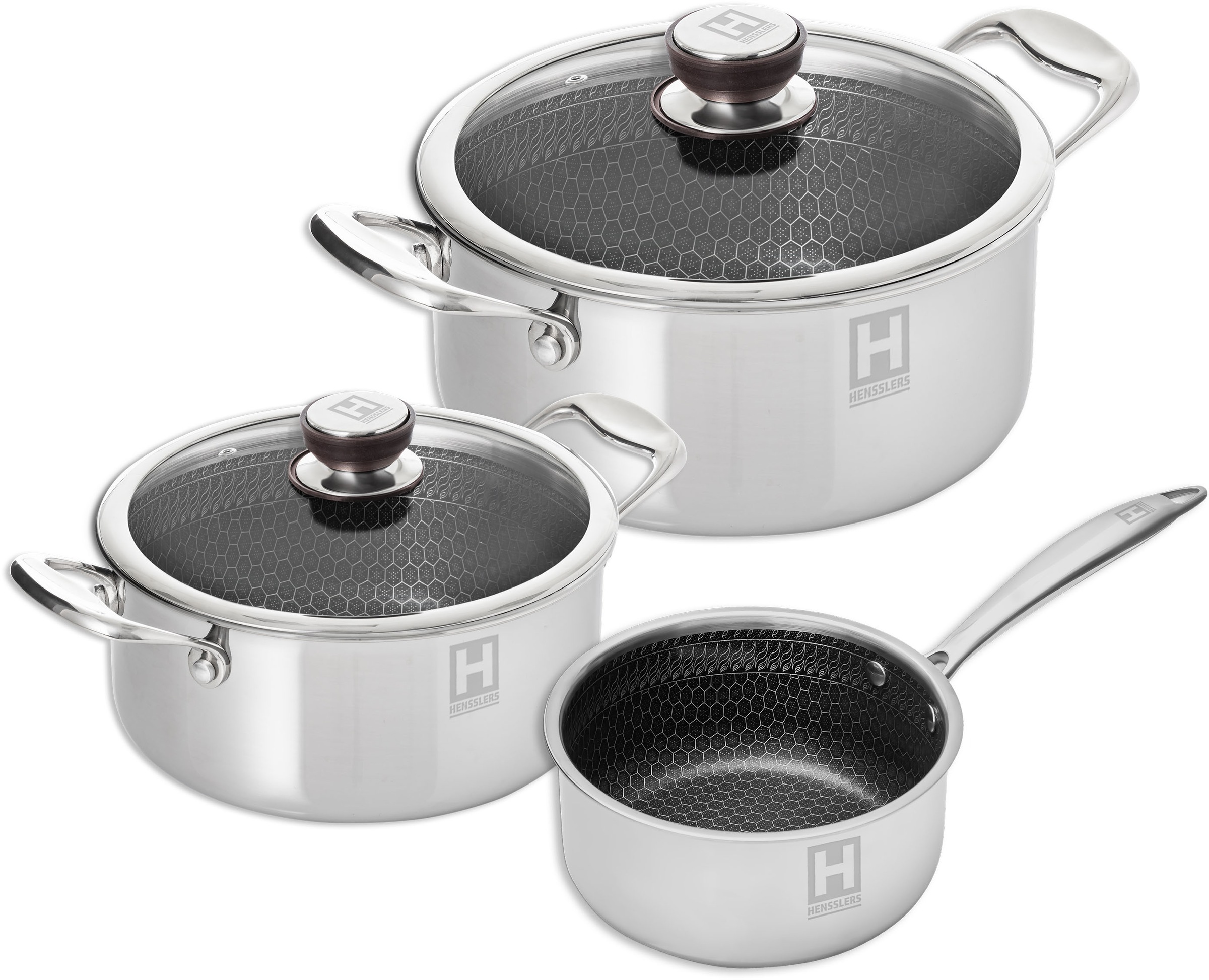 HENSSLERS Topf-Set Set, 1 Universaltopf Ø 20 cm und Ø 24 cm mit Deckel, 1 S günstig online kaufen