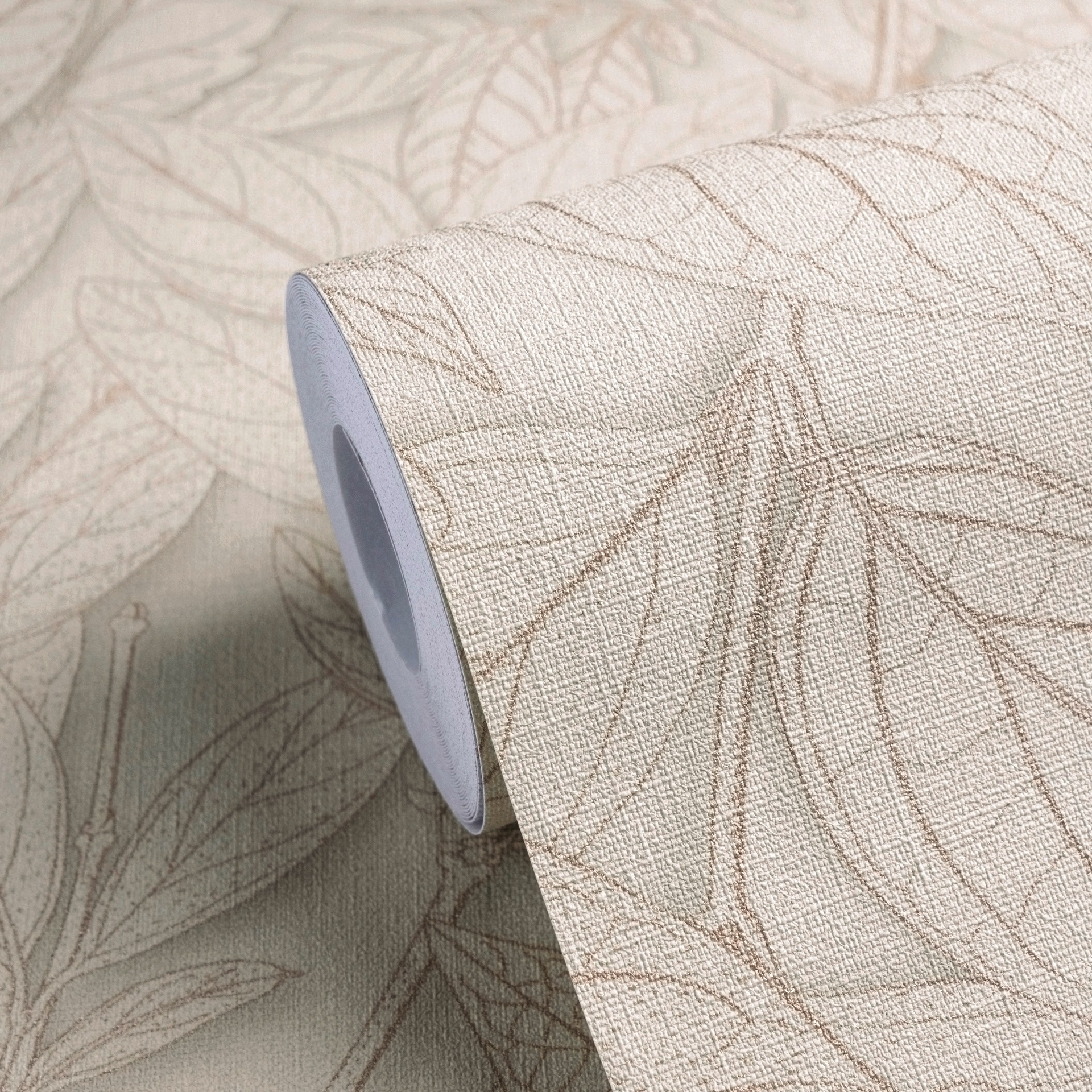 A.S. Création Vliestapete »Trend Spectrum Leaves – Elegantes Blätterdesign Vliestapete« botanisch | floral | leicht glänzend leicht strukturiert Großzügiges Blätterdesign mit matten und leicht glänzenden Details