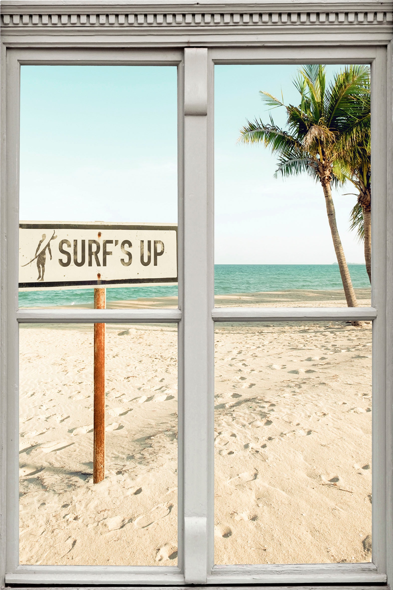 queence Wandsticker »Surf's up«