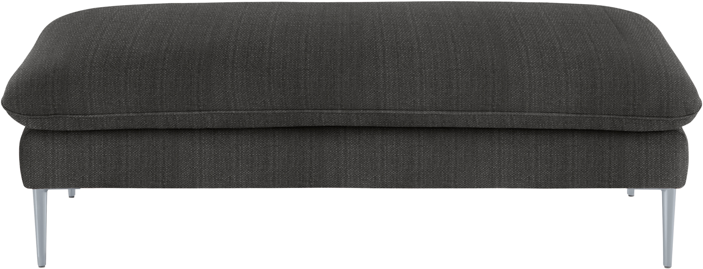 W.SCHILLIG Hocker »enjoy&MORE«, Füße silber matt, Breite 151 cm