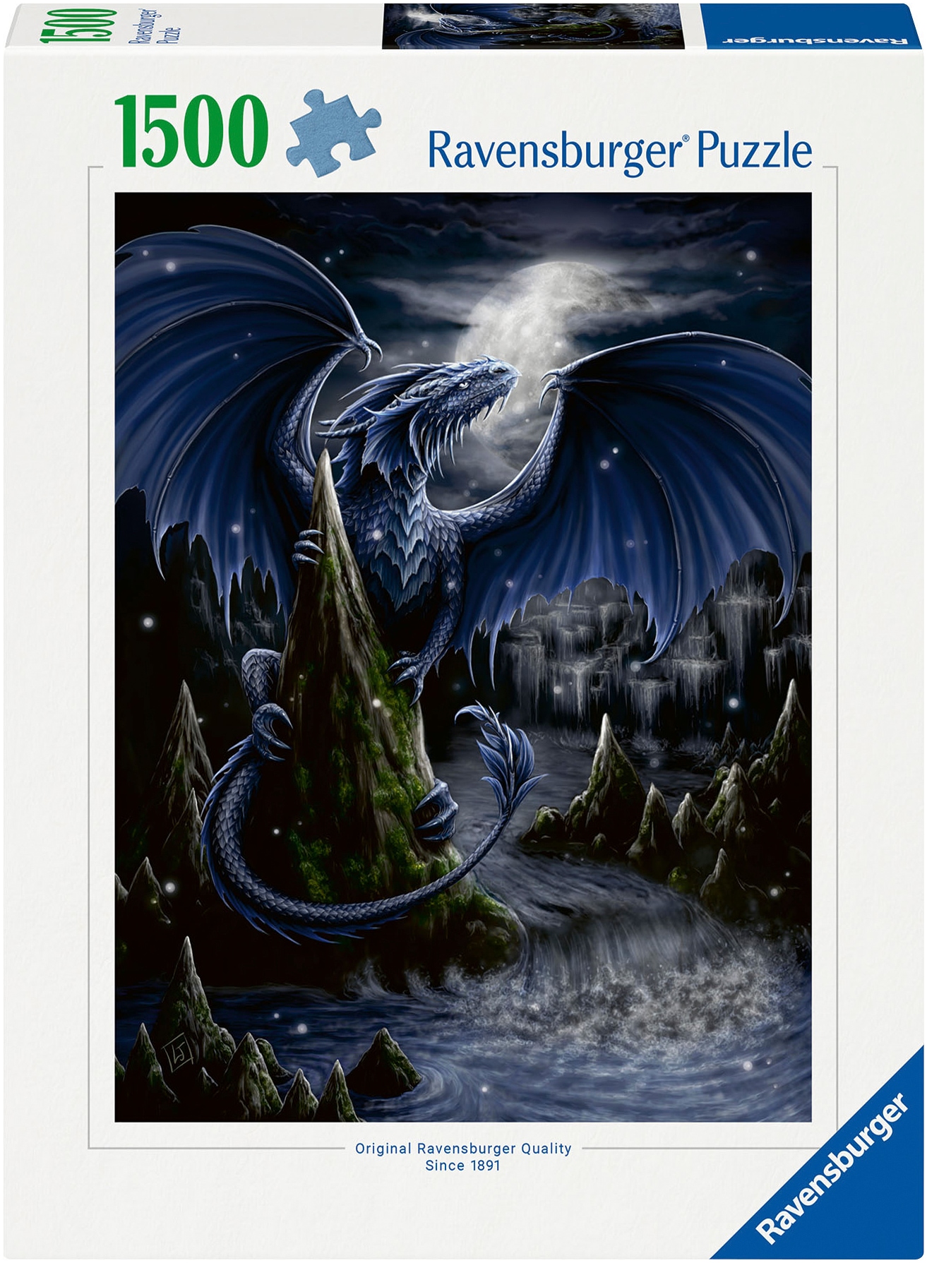 Puzzle »Der Schwarzblaue Drache«, Made in Germany; FSC® - schützt Wald - weltweit