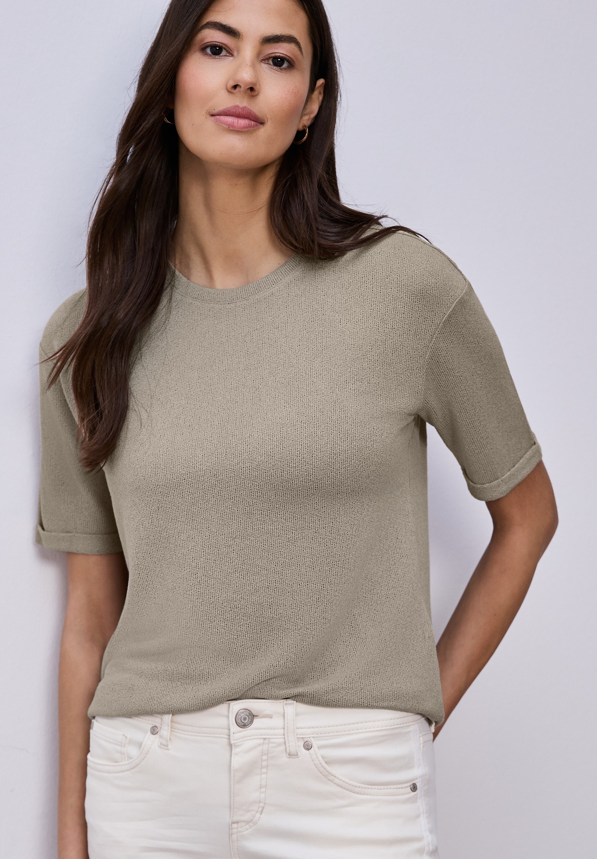 STREET ONE T-Shirt Rundhalsausschnitt günstig online kaufen